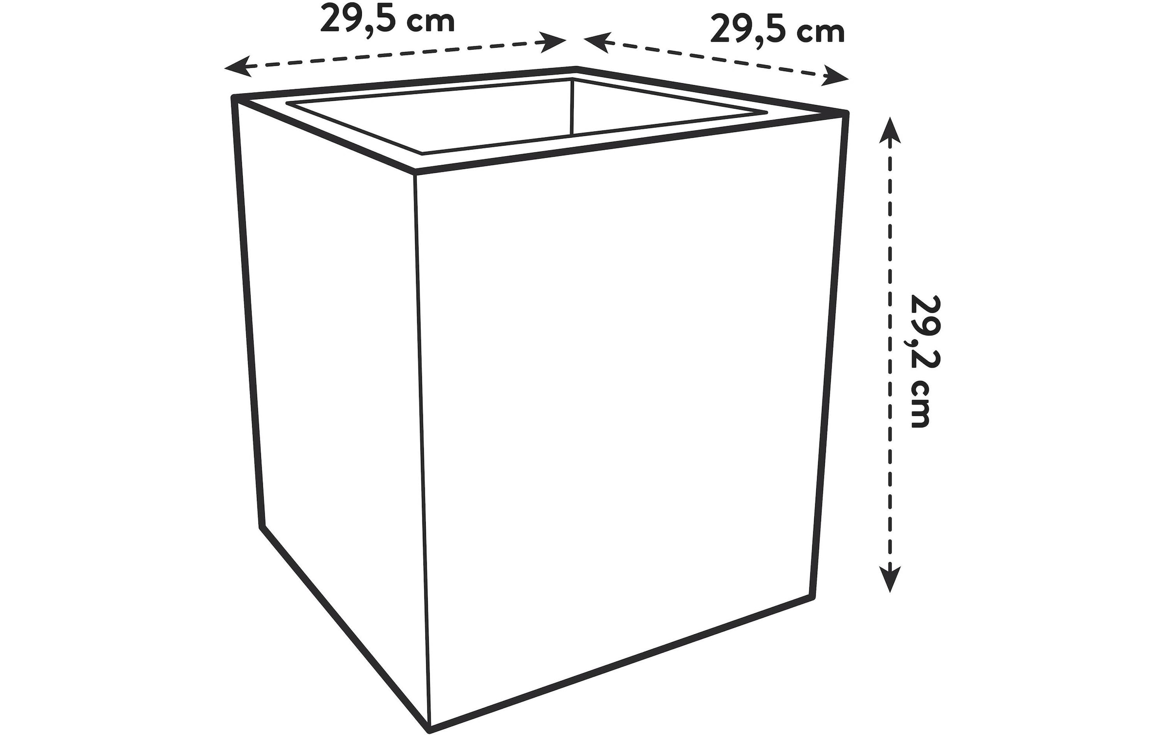 Elho Pot de fleurs »Next Quadrat 30 cm«