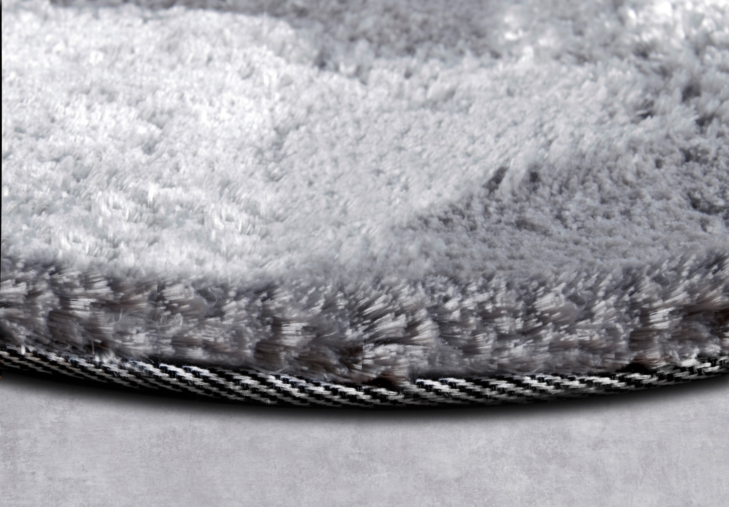 ELLE DECORATION Hochflor-Teppich »Calida« rund 28 mm Höhe Langflor, Shaggy, einfarbig, flauschig, weich, glänzend, modern, uni