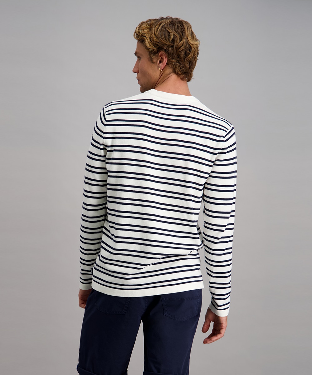 Pioneer Authentic Jeans Pull en tricot in Streifen-Optik