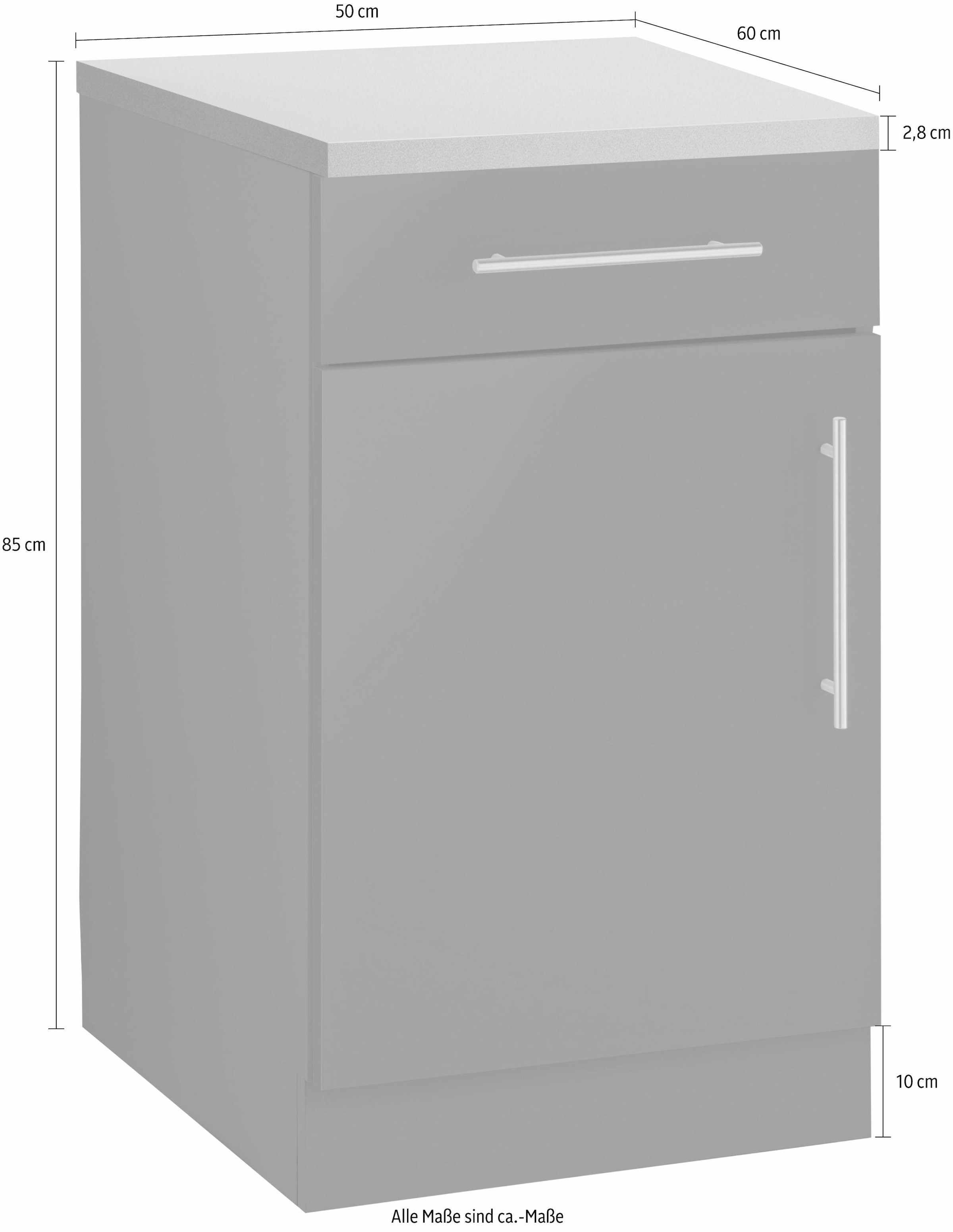 wiho Küchen Unterschrank »Cali, TOPSELLER« 50 cm breit