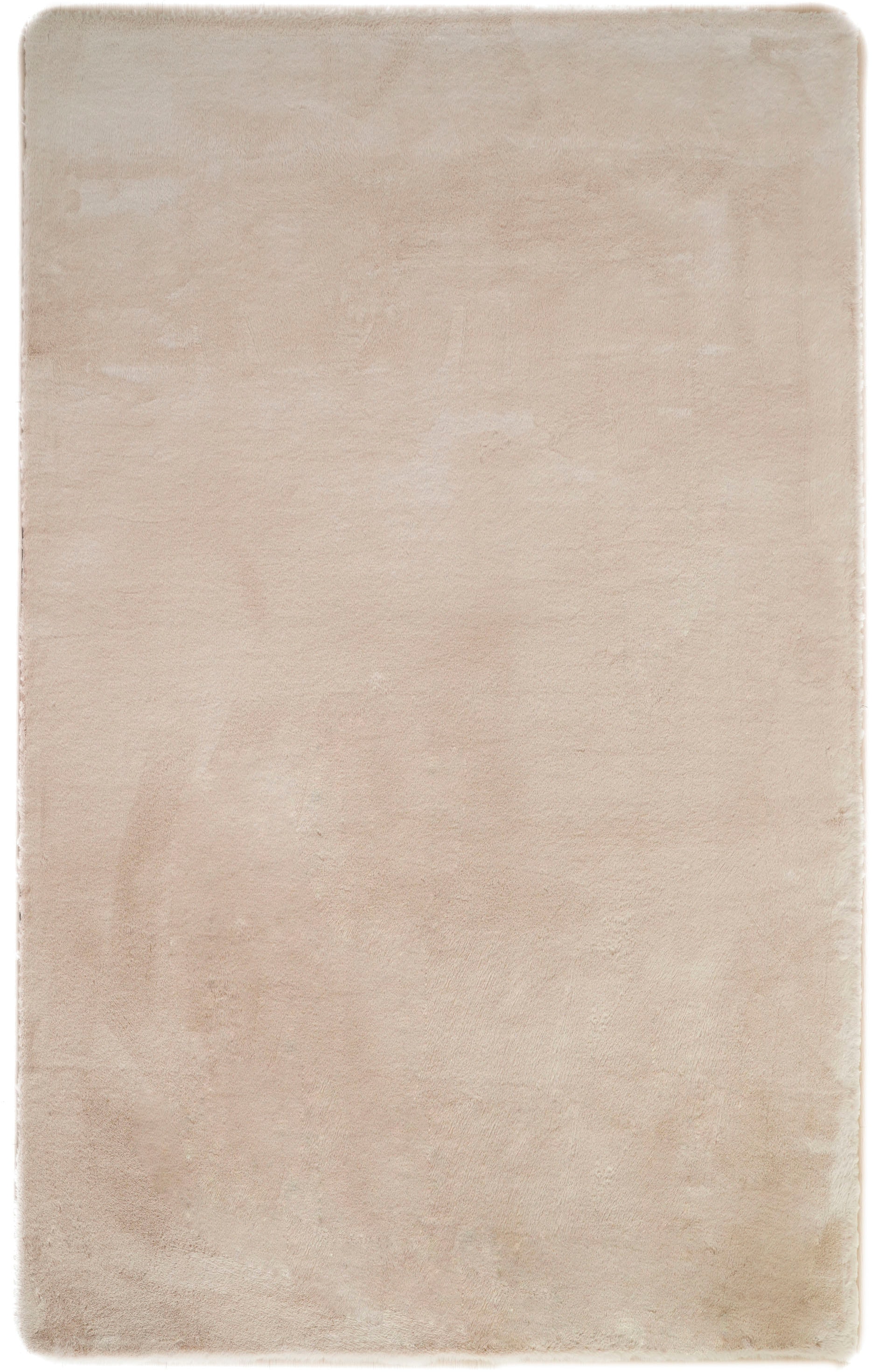 Bruno Banani Fellteppich »Rabbit 2, Kunstfell Teppich, Modern« rechteckig 25 mm Höhe Kaninchenfell-Haptik, sehr weich, Wohnzimmer, Schlafzimmer, Esszimmer