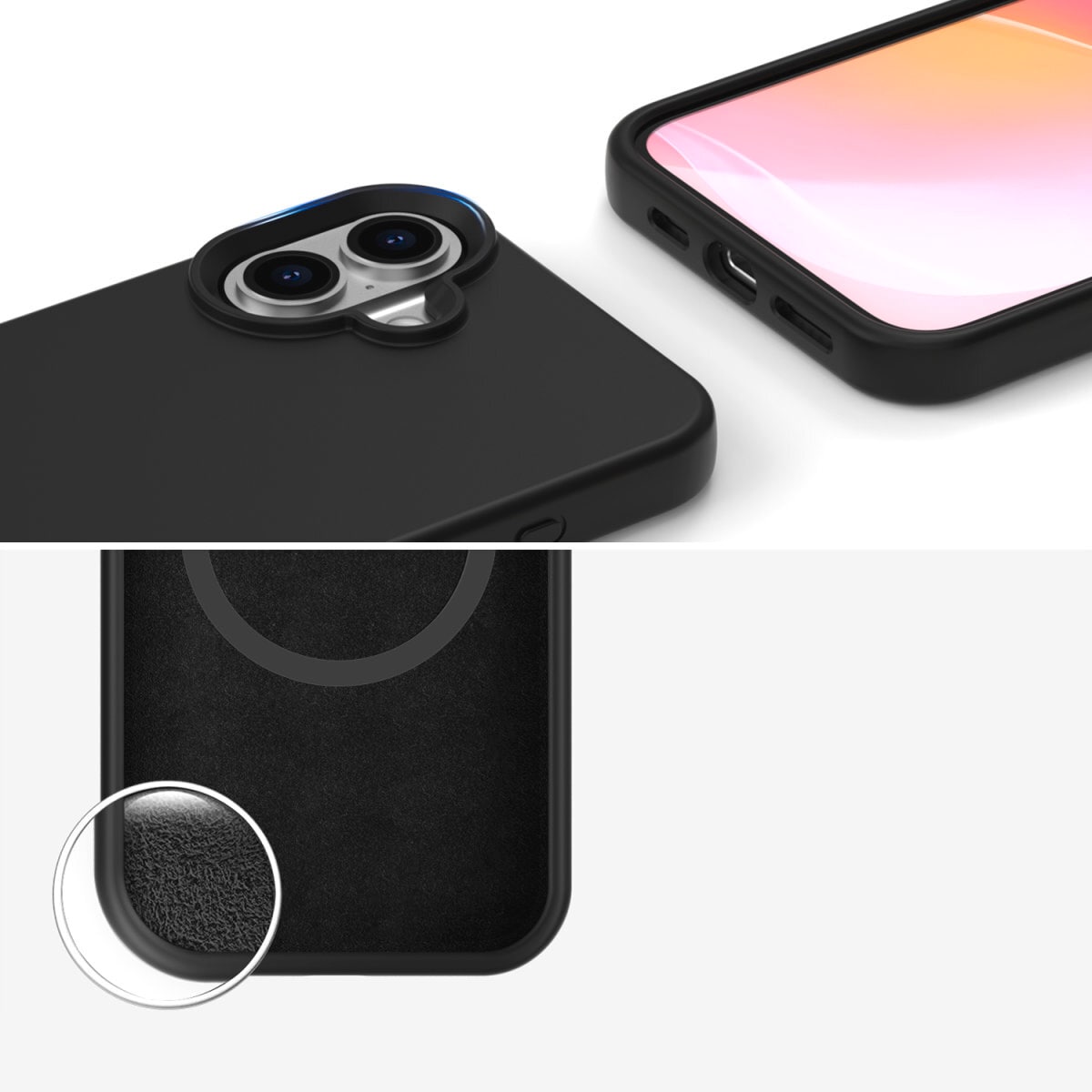 4smarts Handyhülle »Silikon Case Cupertino für Apple iPhone 16« Backcover, Schutzhülle, Handyschutzhülle, Case, Schutzcase, stossfest