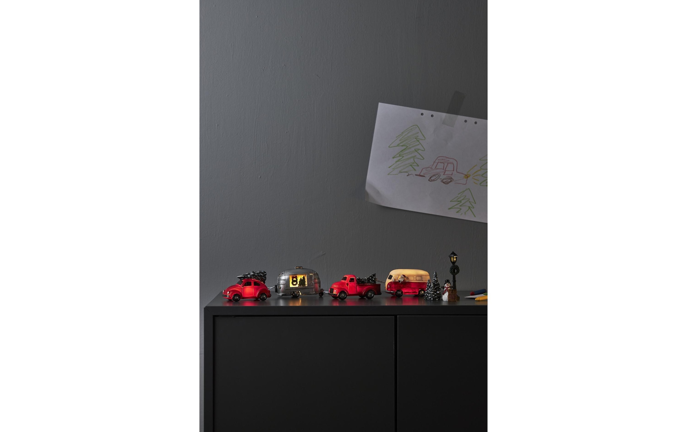 Parforce Traditional Hunting Figurine décorative LED »Merryville, 8er Set, 42 cm, Mehrfarbig«