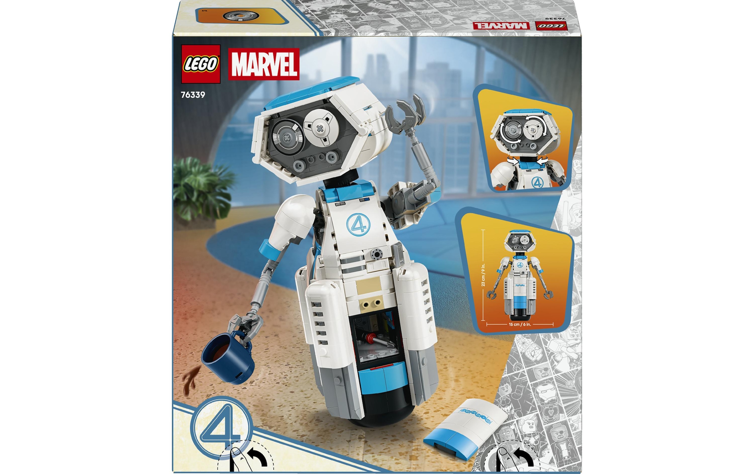 LEGO® Konstruktionsspielsteine »The Fantastic Four H.E.R.B.I.E. (76339), LEGO Super Heroes« Made in Europe