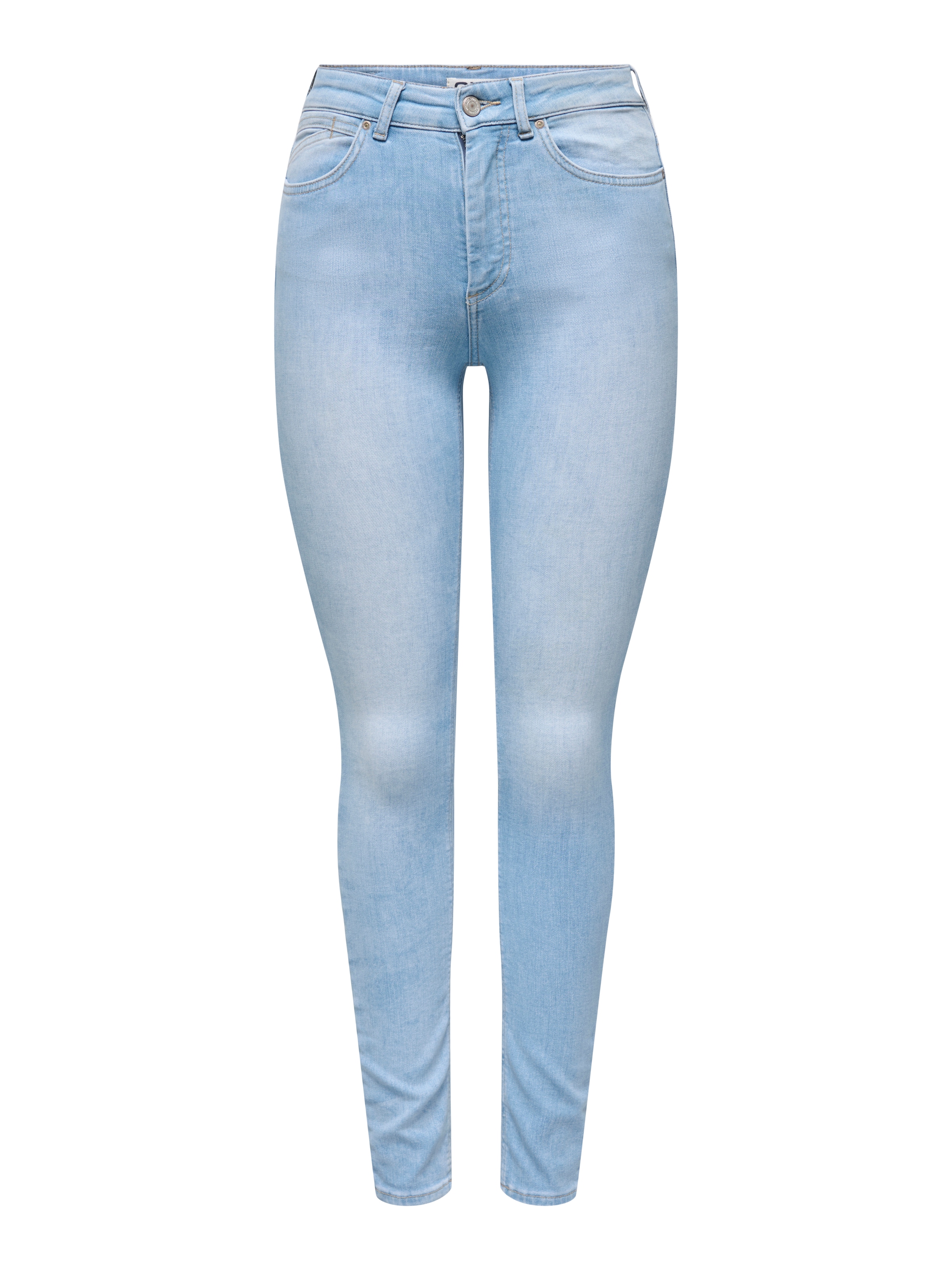 ONLY Jeans taille haute »ONLBLUSH HW SKINNY ANK DNM REA008 NOOS« Bleach Wash für einen Faded-Look
