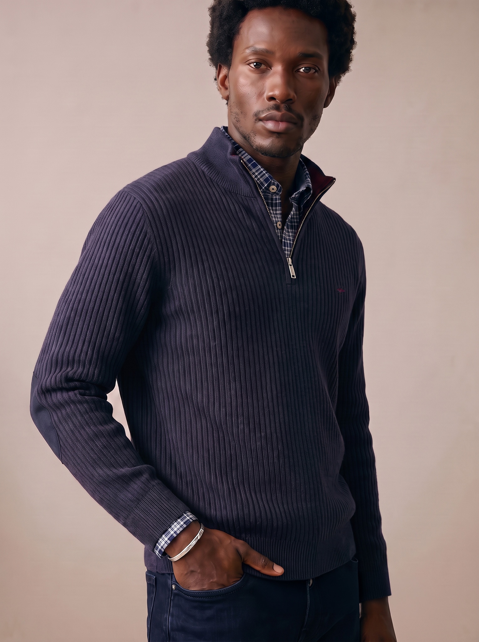 FYNCH-HATTON Troyer tricot avec broderie logo