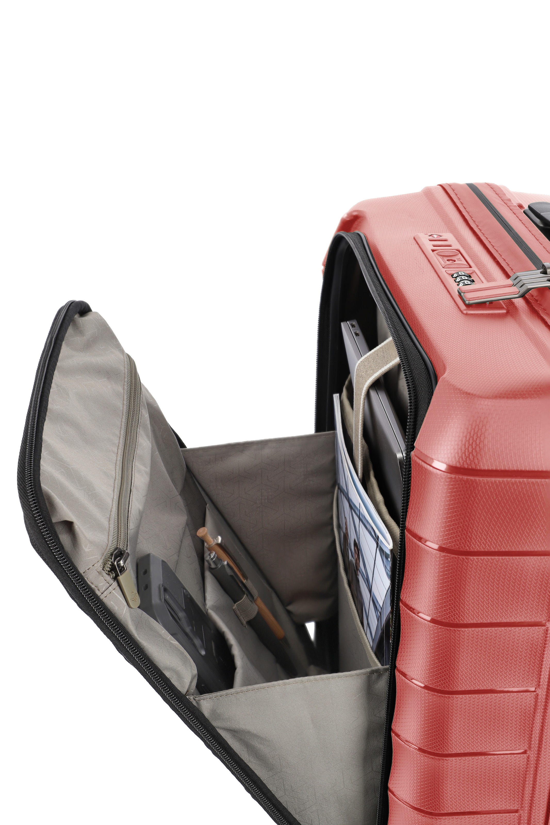 travelite Trolley »MOOBY Koffer Hartschale« 44 l 4 Rollen mit TSA-Schloss und kratzresistenter Oberfläche – leicht und robust
