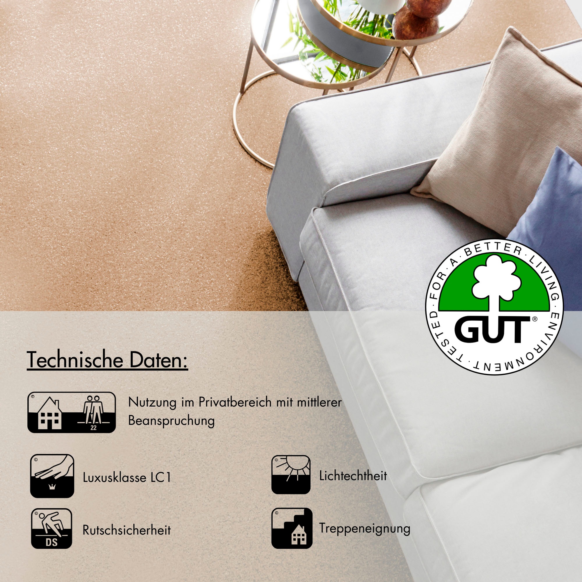 Andiamo Teppichboden »Kira, Velours, Made in Belgium« rechteckig 8 mm Höhe Uni Farben, Breite 400 cm, strapazierfähig, pflegeleicht, Wohnzimmer