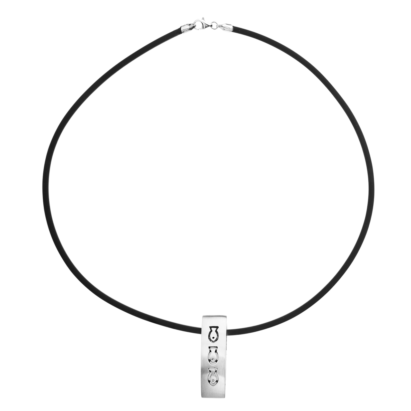 OSTSEE-SCHMUCK Collier »Ostsee-Schmuck Halsreif mit Anhänger Fisch - Kautschukreif«