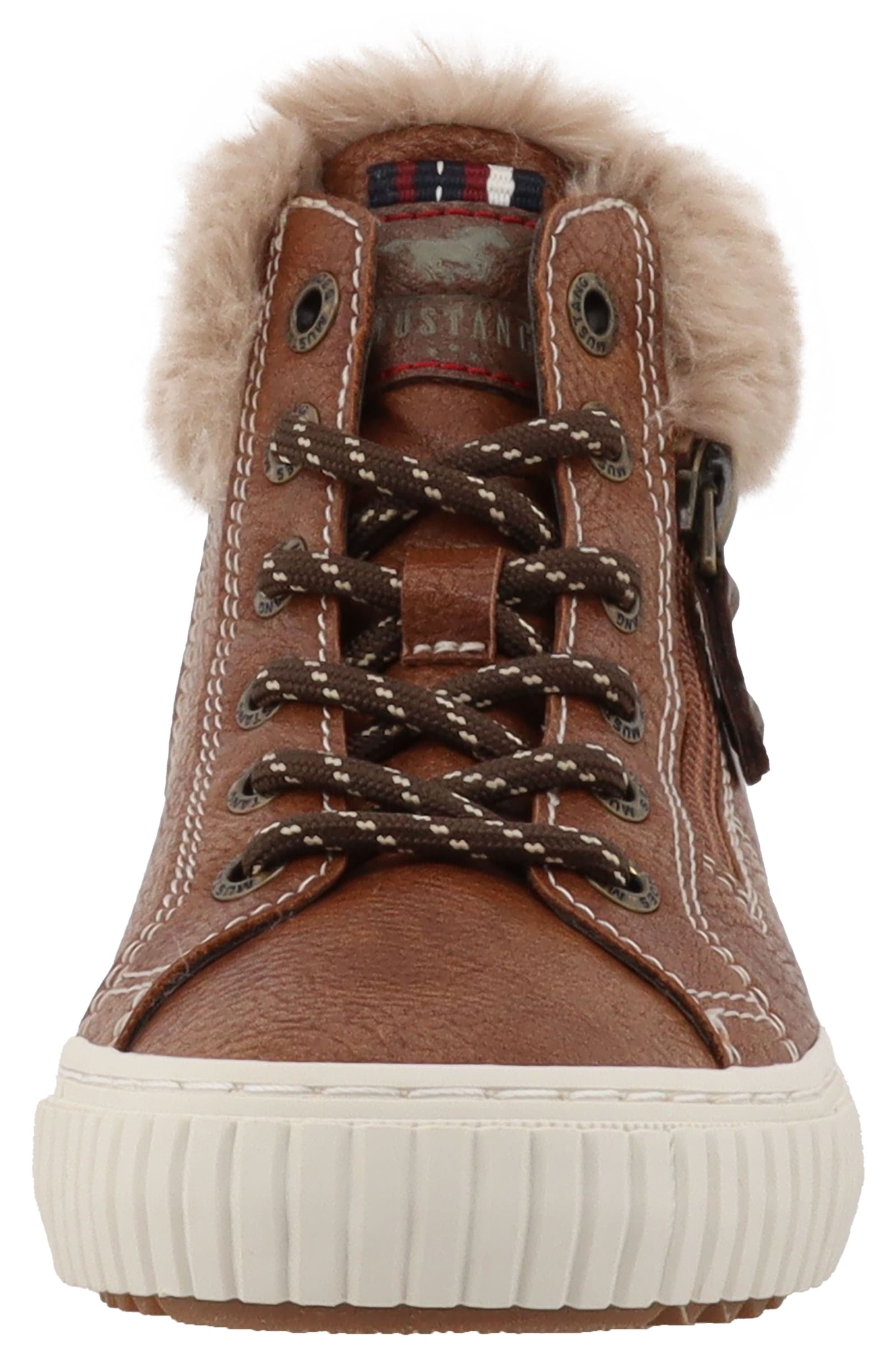 Mustang Shoes Bottes d'hiver »Ezio«  baskets montantes, bottines à lacets avec fermeture éclair