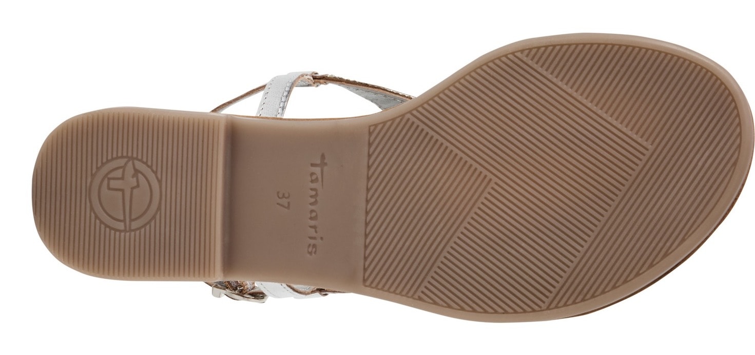 Tamaris Riemchensandale  , Sandalette, Sommerschuh, Festtagsschuh, funkelnde Strasssteinchen