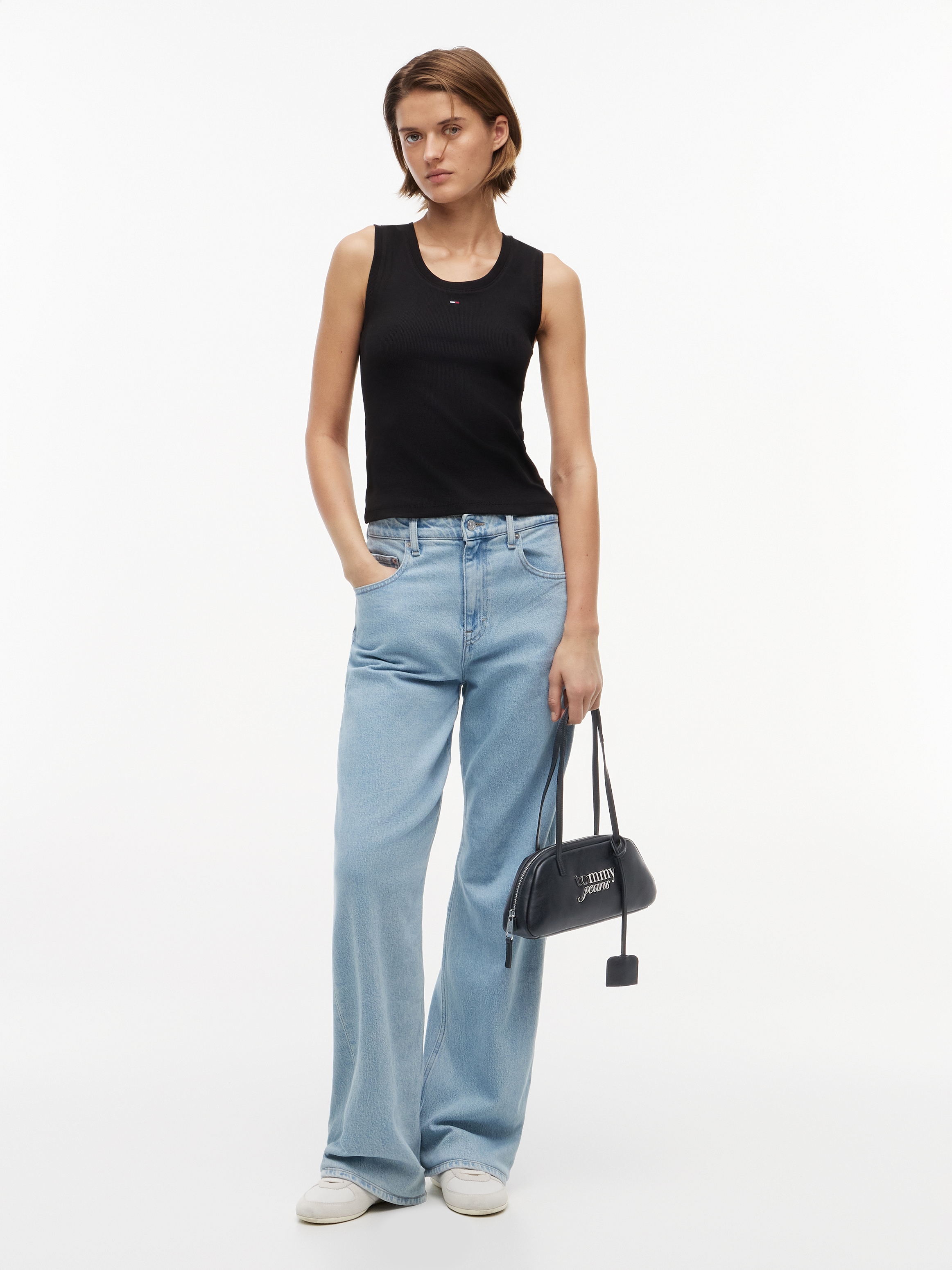 Tommy Jeans Schultertasche »TJW BOLD SHOULDER BAG« Damen Handtasche, Umhängetasche mit plakativem Logo