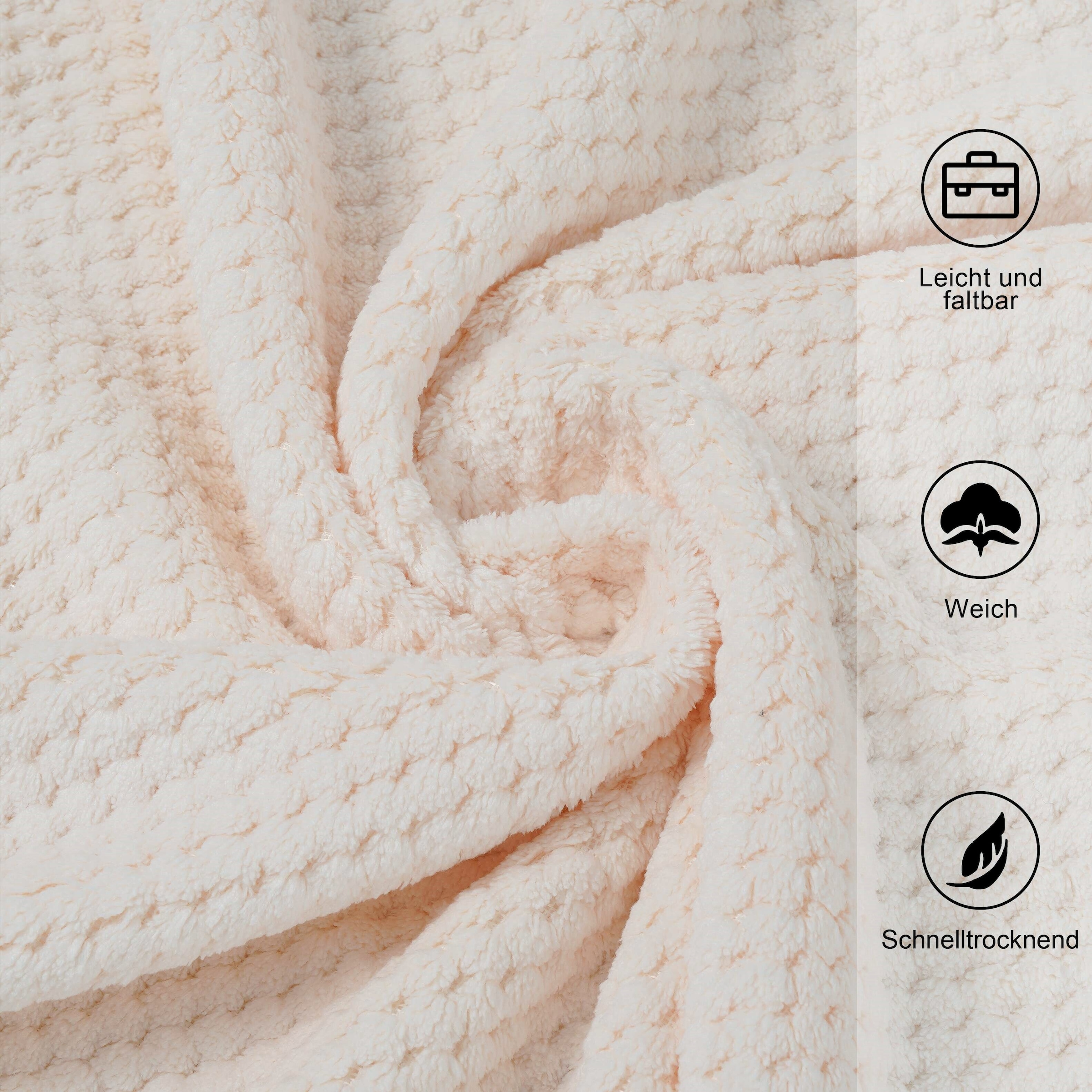 GOODproduct Handtücher »Parris, diverse Grössen, ideal als Sporthandtuch, Reisehandtuch« sehr leicht, kompakt, schnelltrocknend, Mikrofaser, mit Waffelmuster