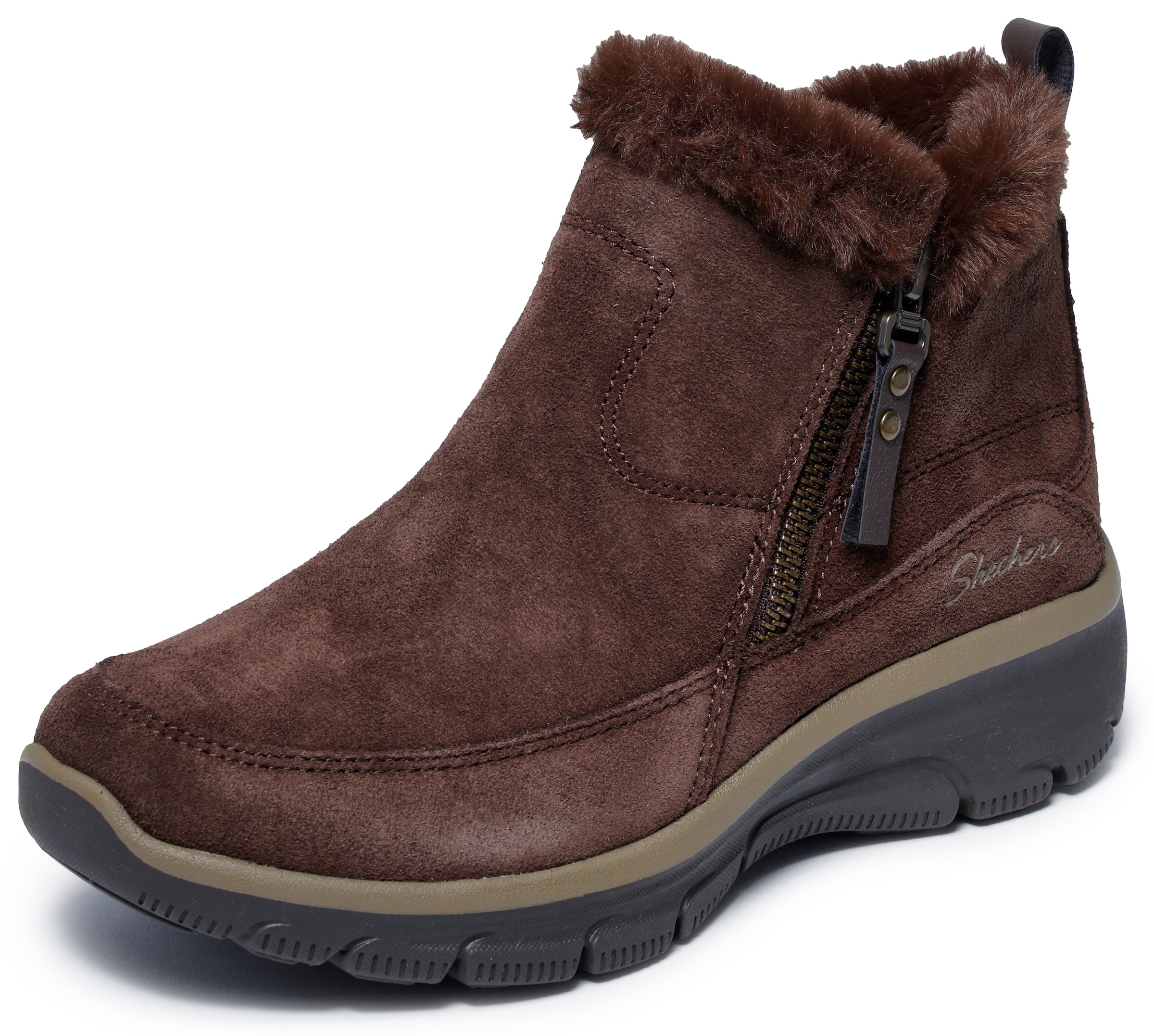 Skechers Bottes d'hiver »EASY GOING-COOL ZIP«  Chaussure d'hiver, bottes à fermeture éclair avec imprégnation 3M Scotchgard