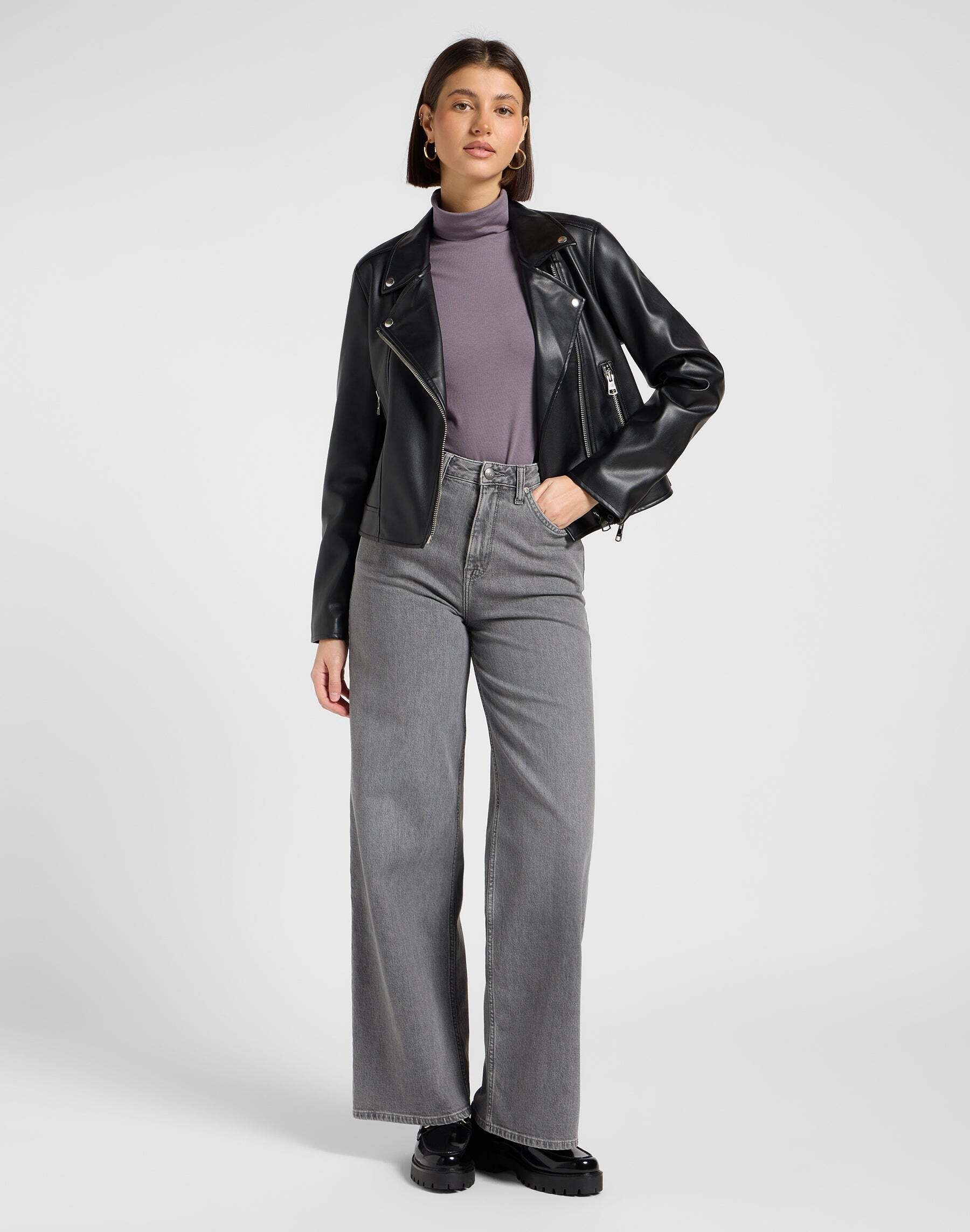 Lee® Veste en cuir »Lee Lederjacke Moto Jacket«