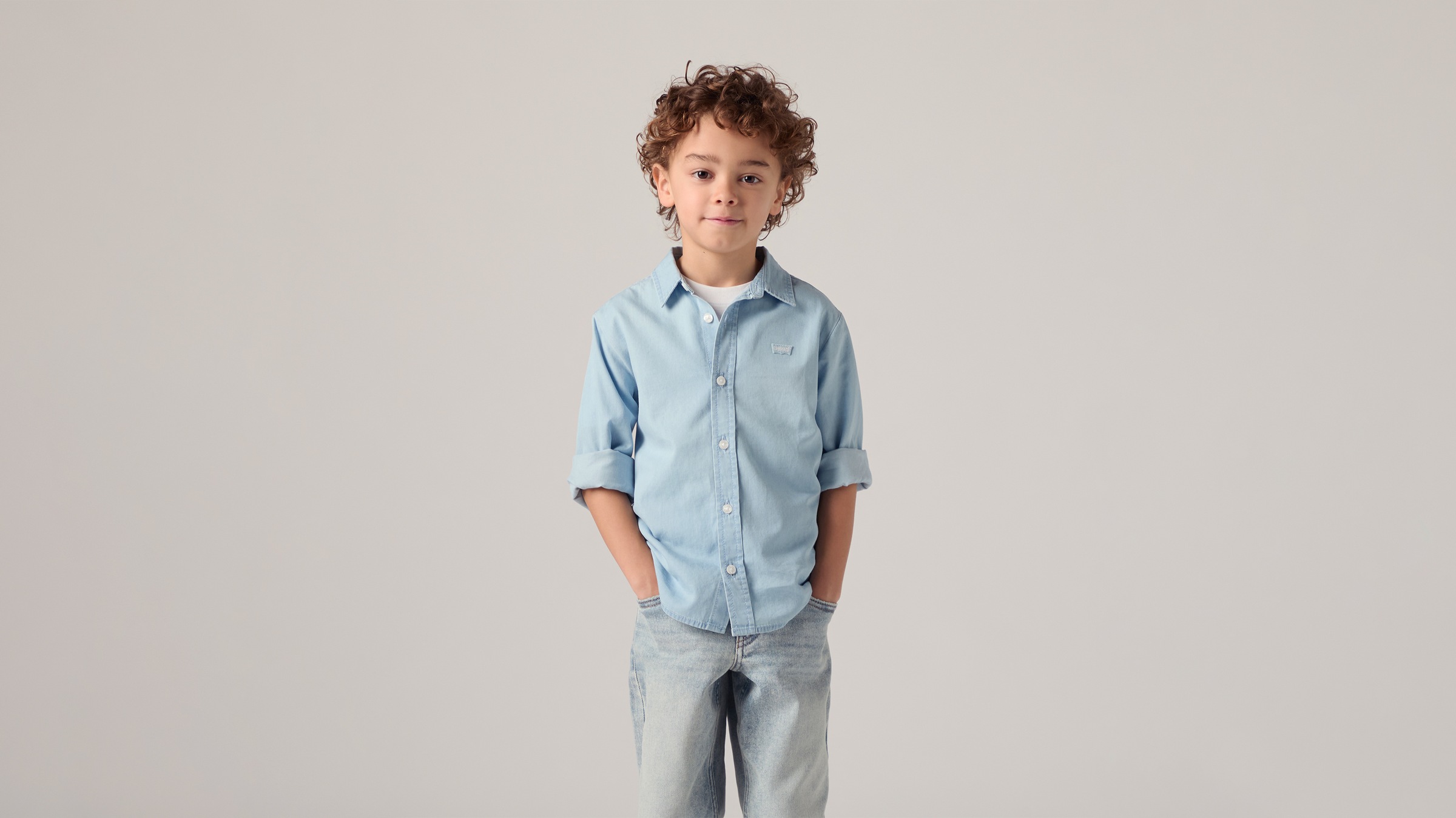 Levi's® Kids Jeanshemd »LVB BATTERY HOUSEMARK SHIRT« mit Logo Stickerei