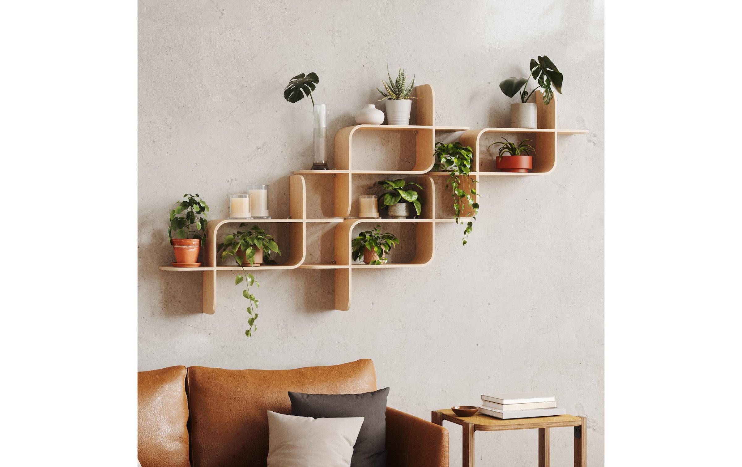 Umbra Wandregal »Montage, Natur«