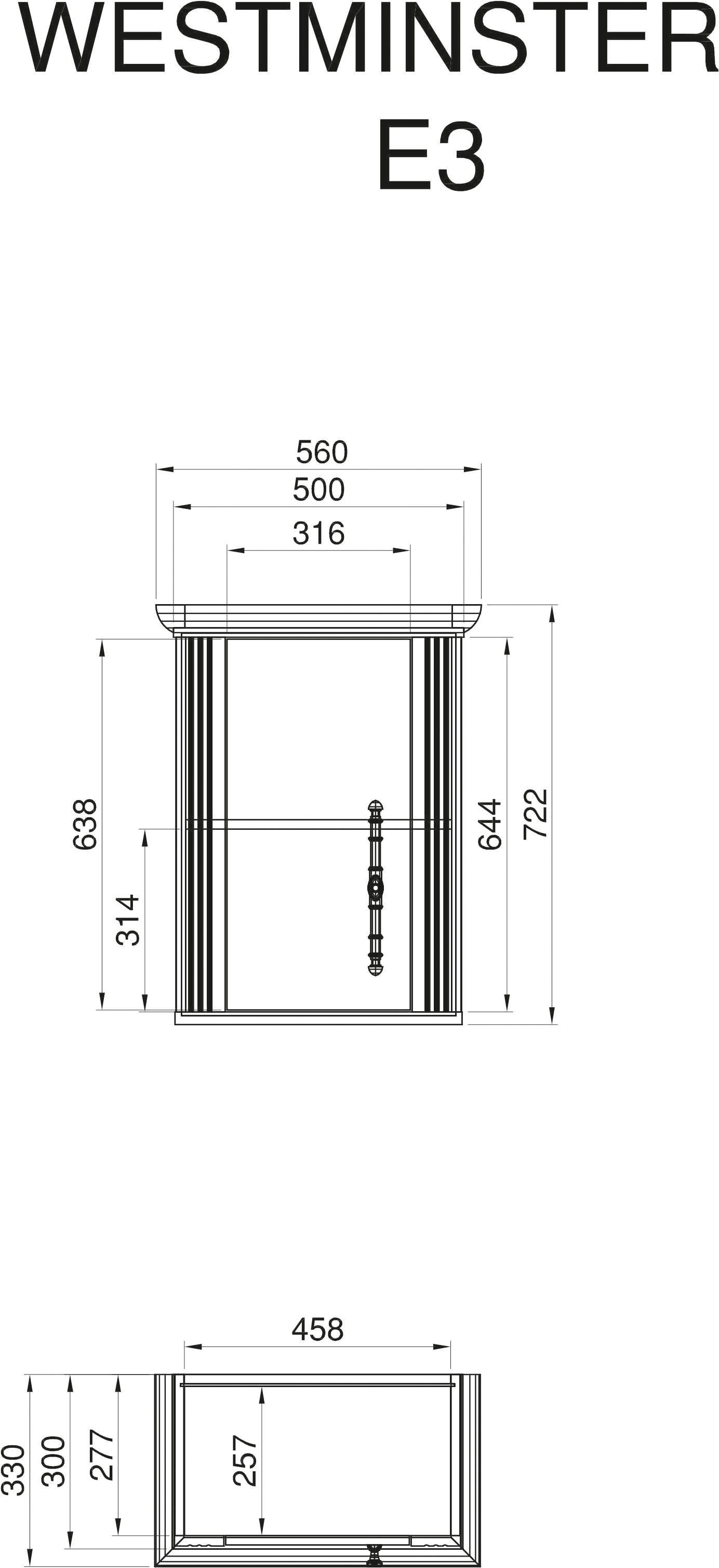 GOODproduct Küche »KS-Westminster« Breite 186 cm, ohne E-Geräte