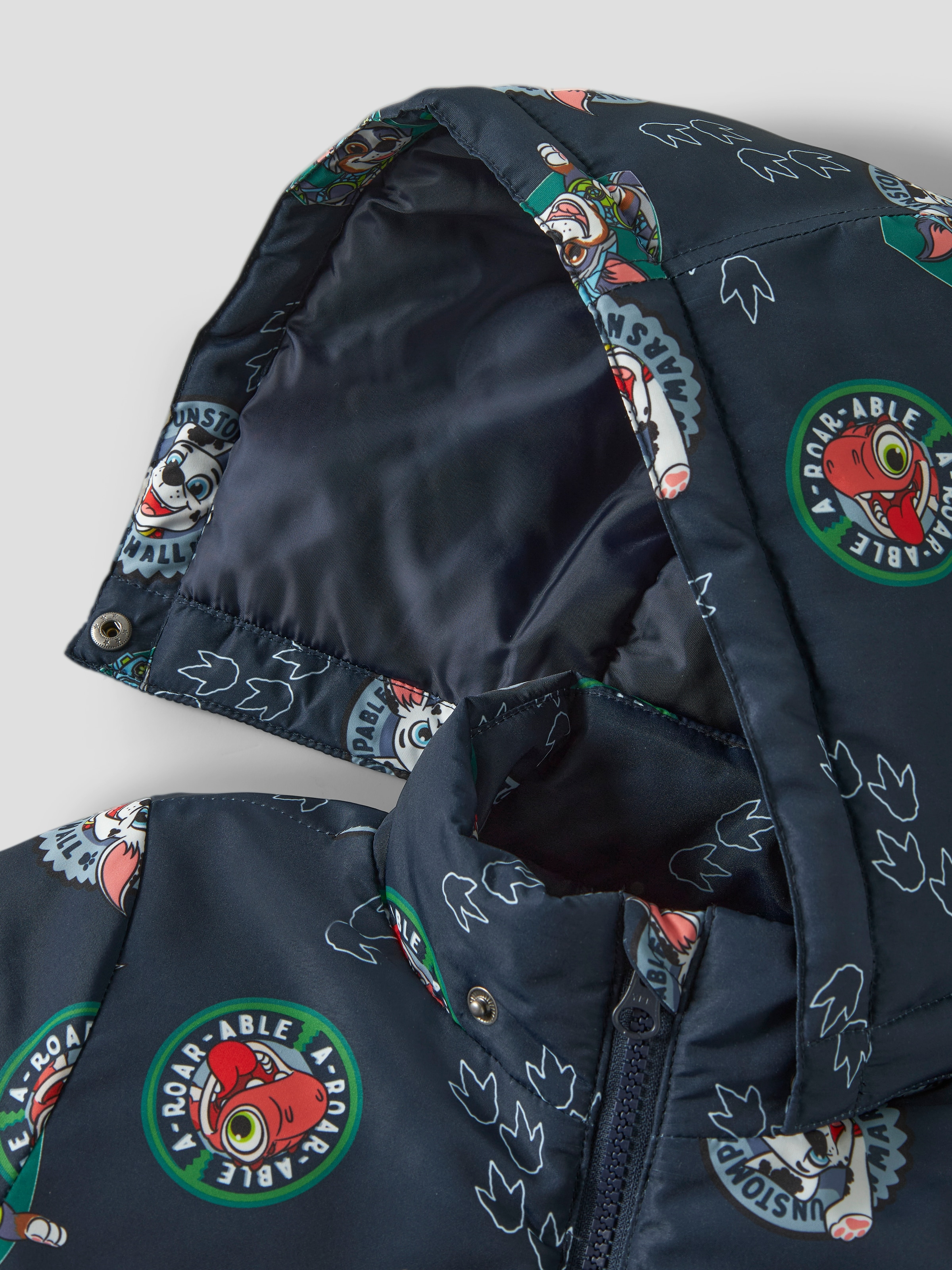 Name It Veste d'extérieur »NMMMAX JY JACKET PAWPATROL NOOS CPLGM« avec capuche fibres synthétiques, déperlant, capuche amovible