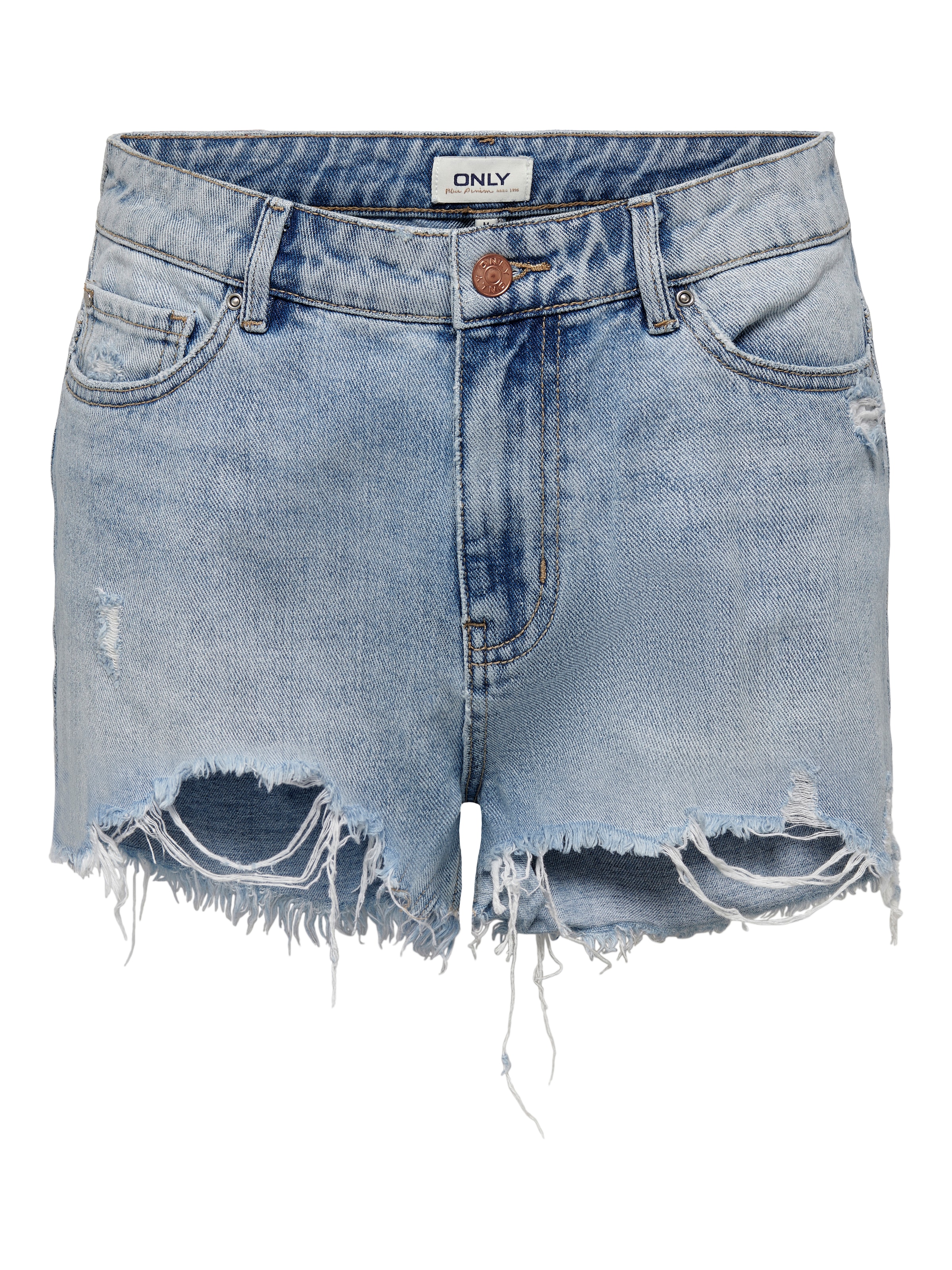 ONLY Pantalon en jean »ONLPACY HW DNM SHORTS NOOS«, mit Destroyed Effekt

