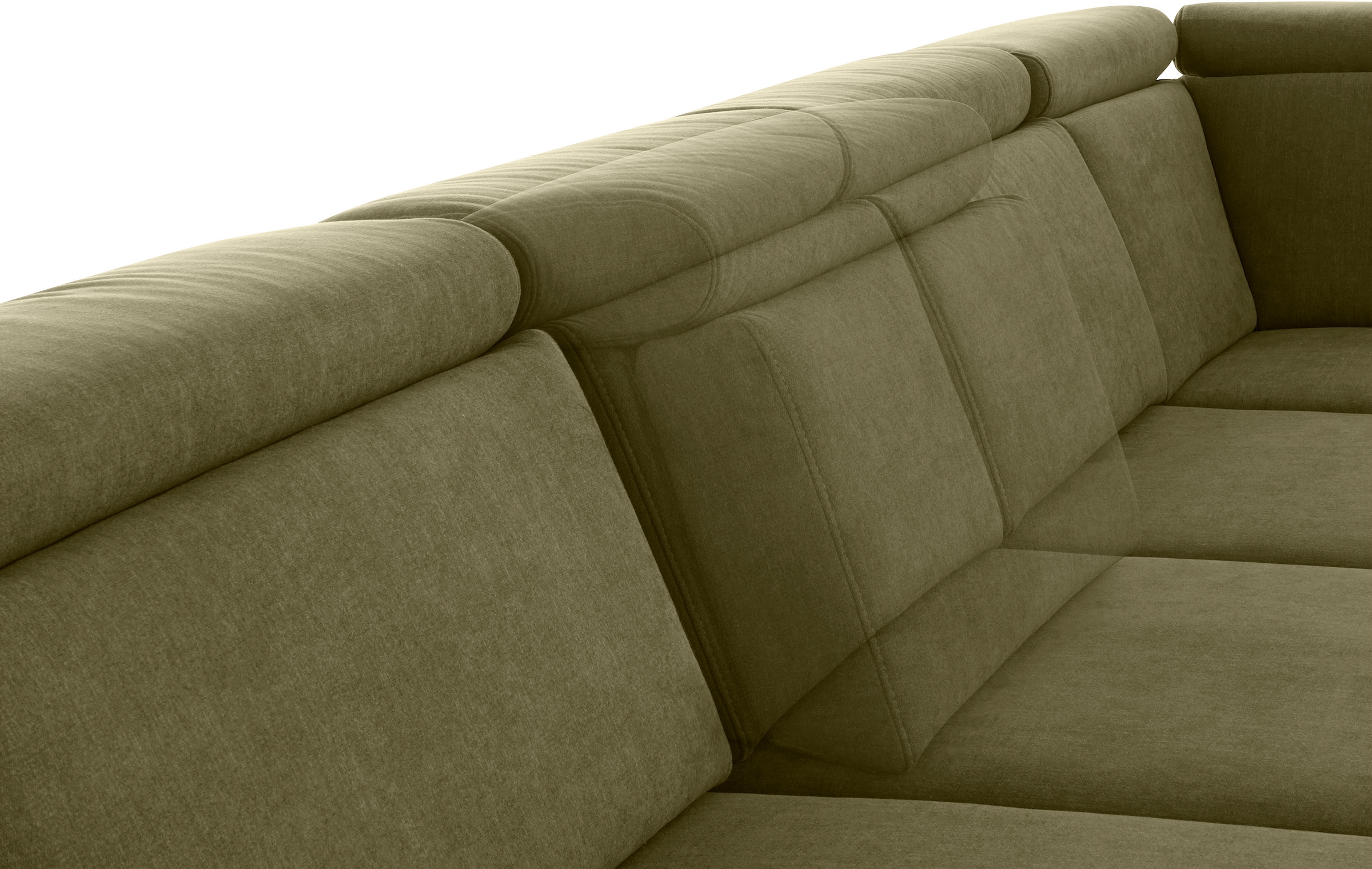 sit&more Wohnlandschaft »Brisbane U-Form« Fusshöhe 12 cm, inklusive Sitztiefen-, Armteil- und Kopfteilverstellung