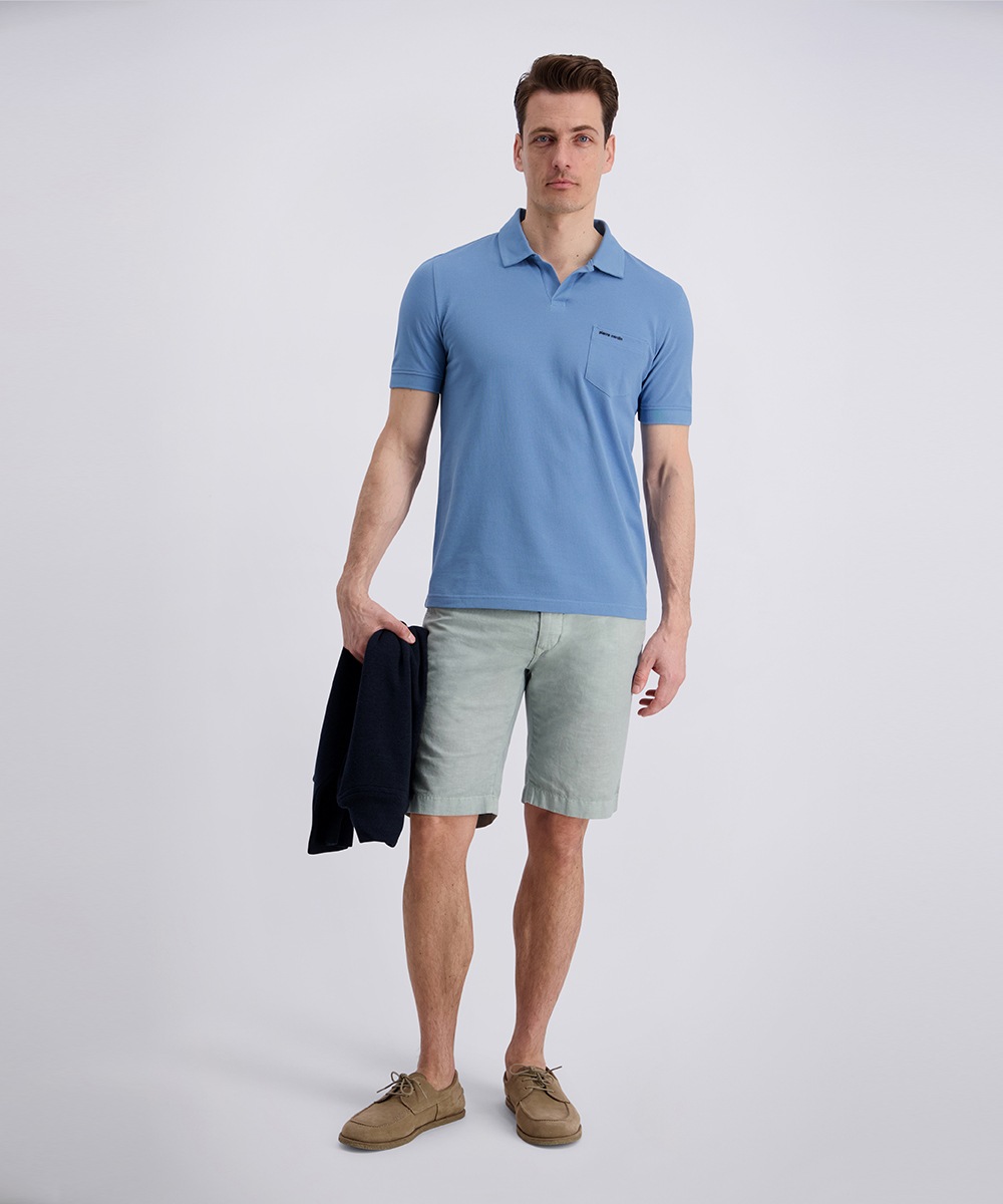 Pierre Cardin Poloshirt normale Passform, mit kurzem Arm, mit offenem Polokragen