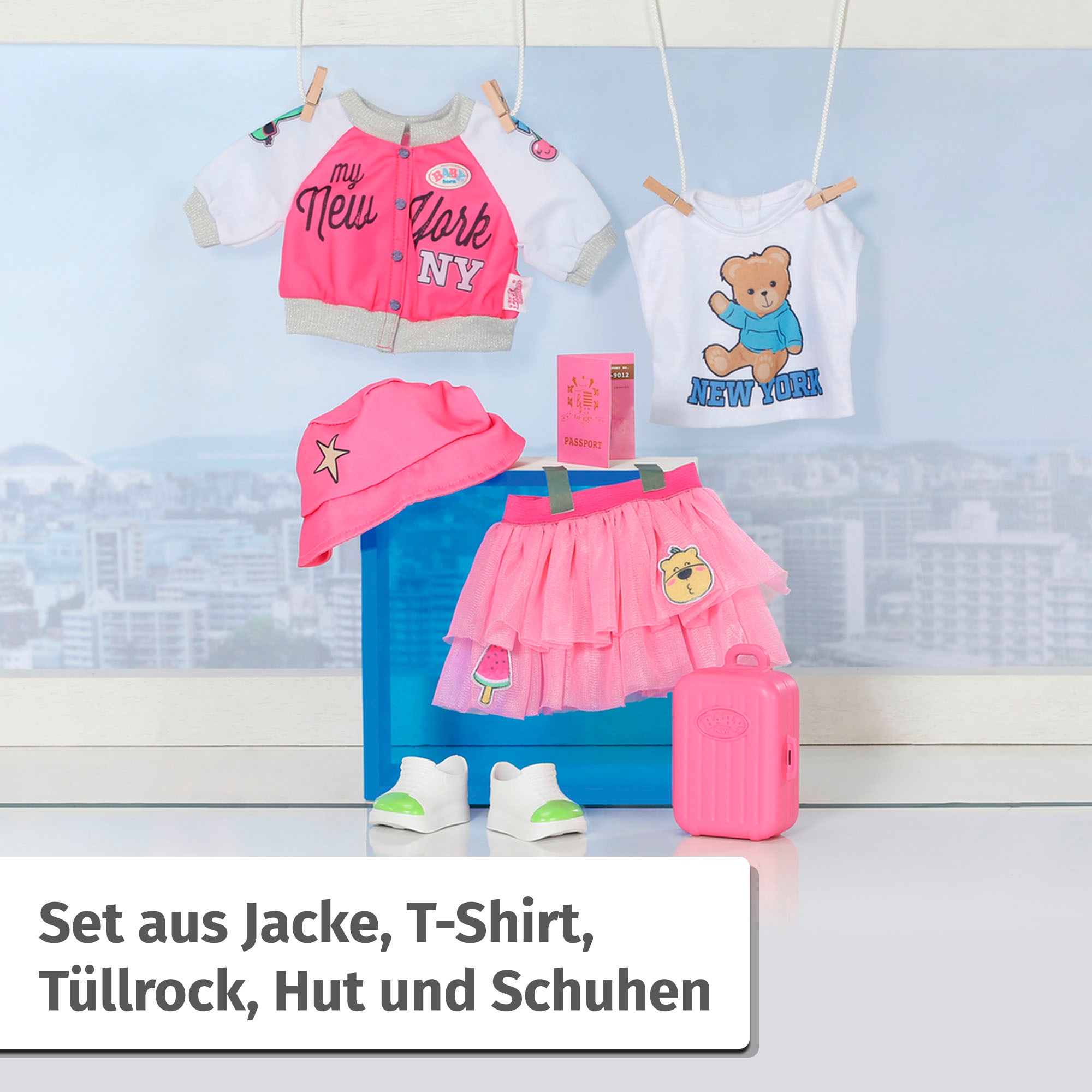 Baby Born Vêtements de poupées »Deluxe Reiseoutfit, 43cm«