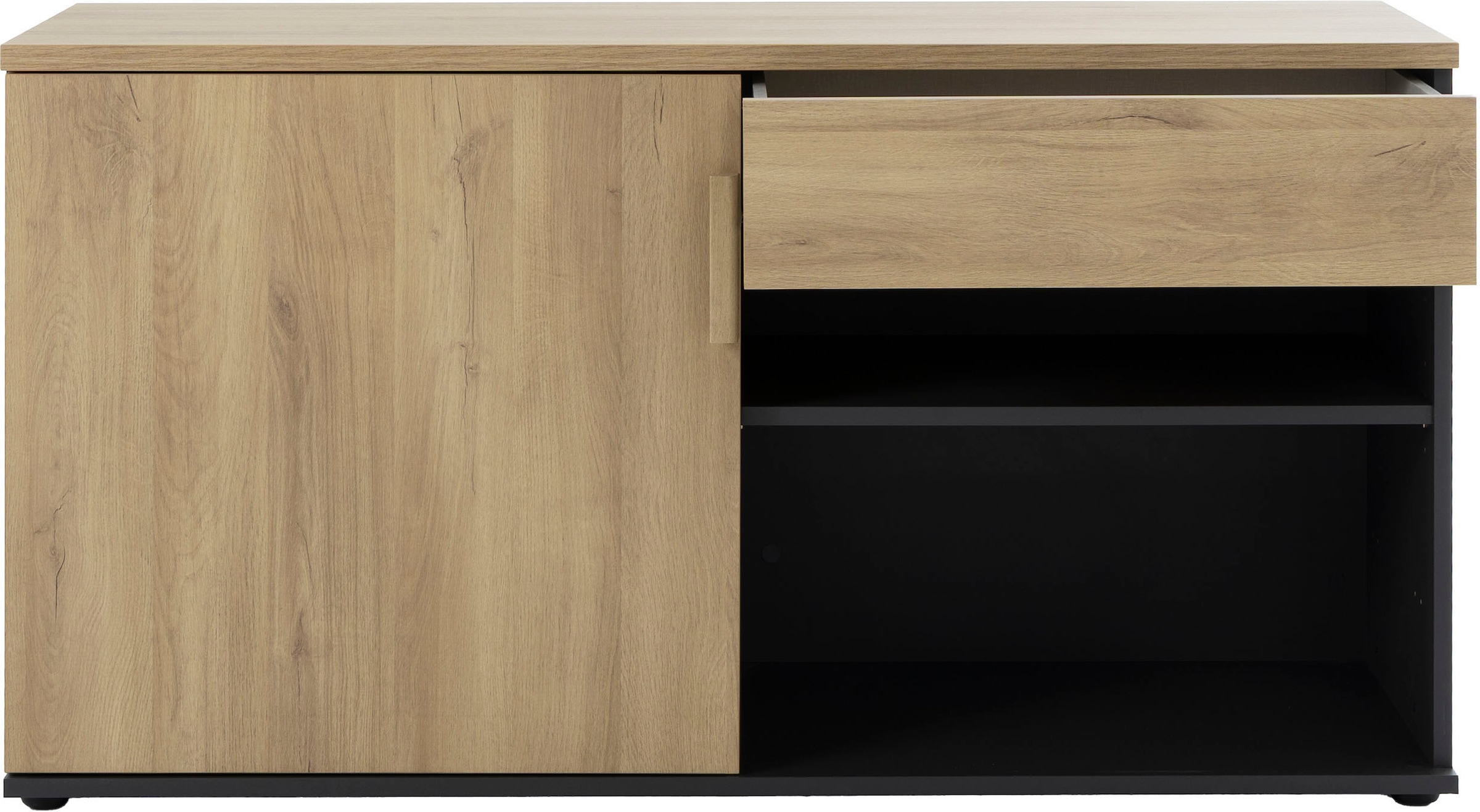 Gami Lowboard »ITALIC« Elegante Credenza, freistehend oder als Schreibtischrücklauf nutzbar