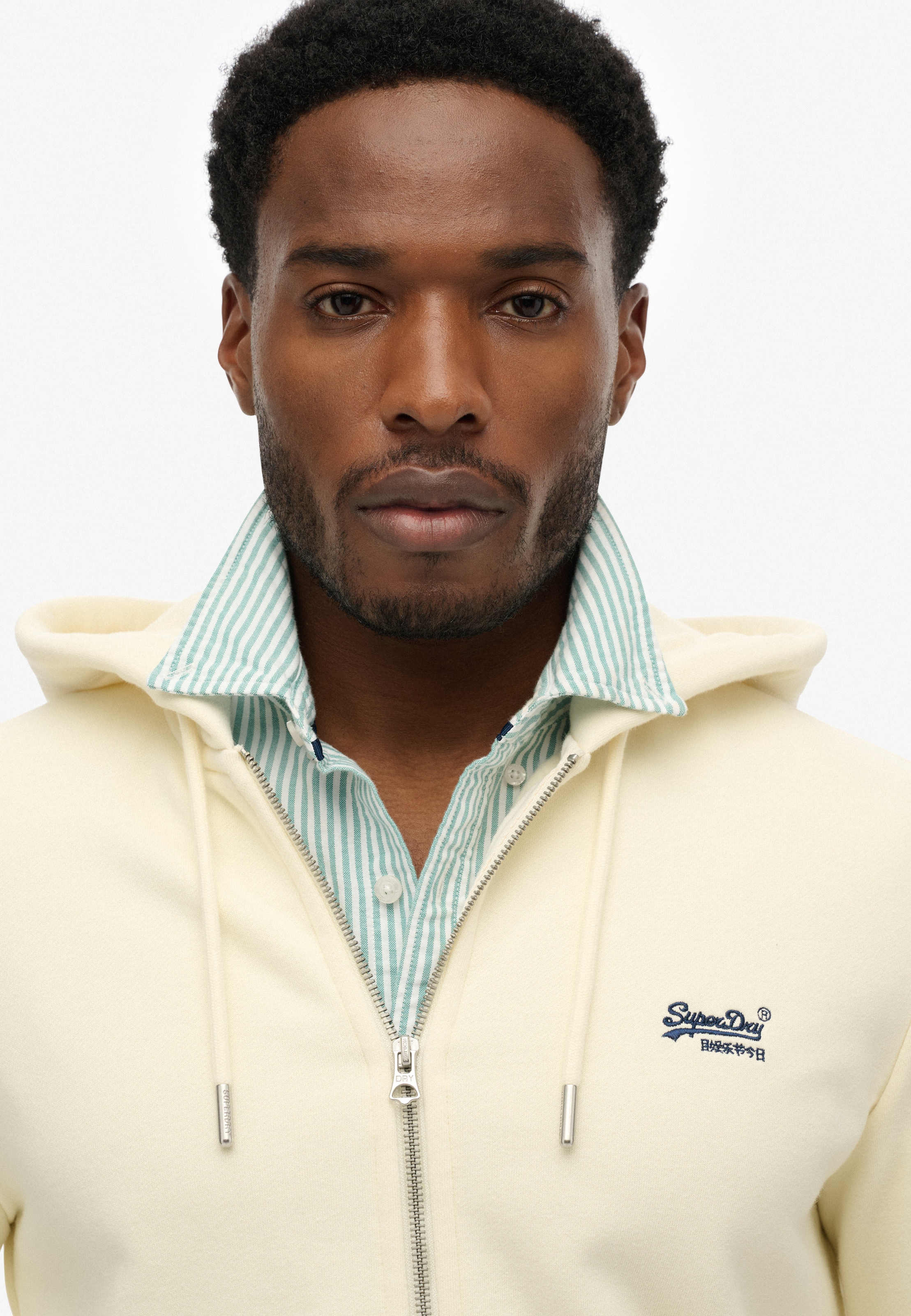Superdry Sweat à capuche »ESSENTIAL LOGO ZIP HOODIE HB« Baumwollmischung, slim fit