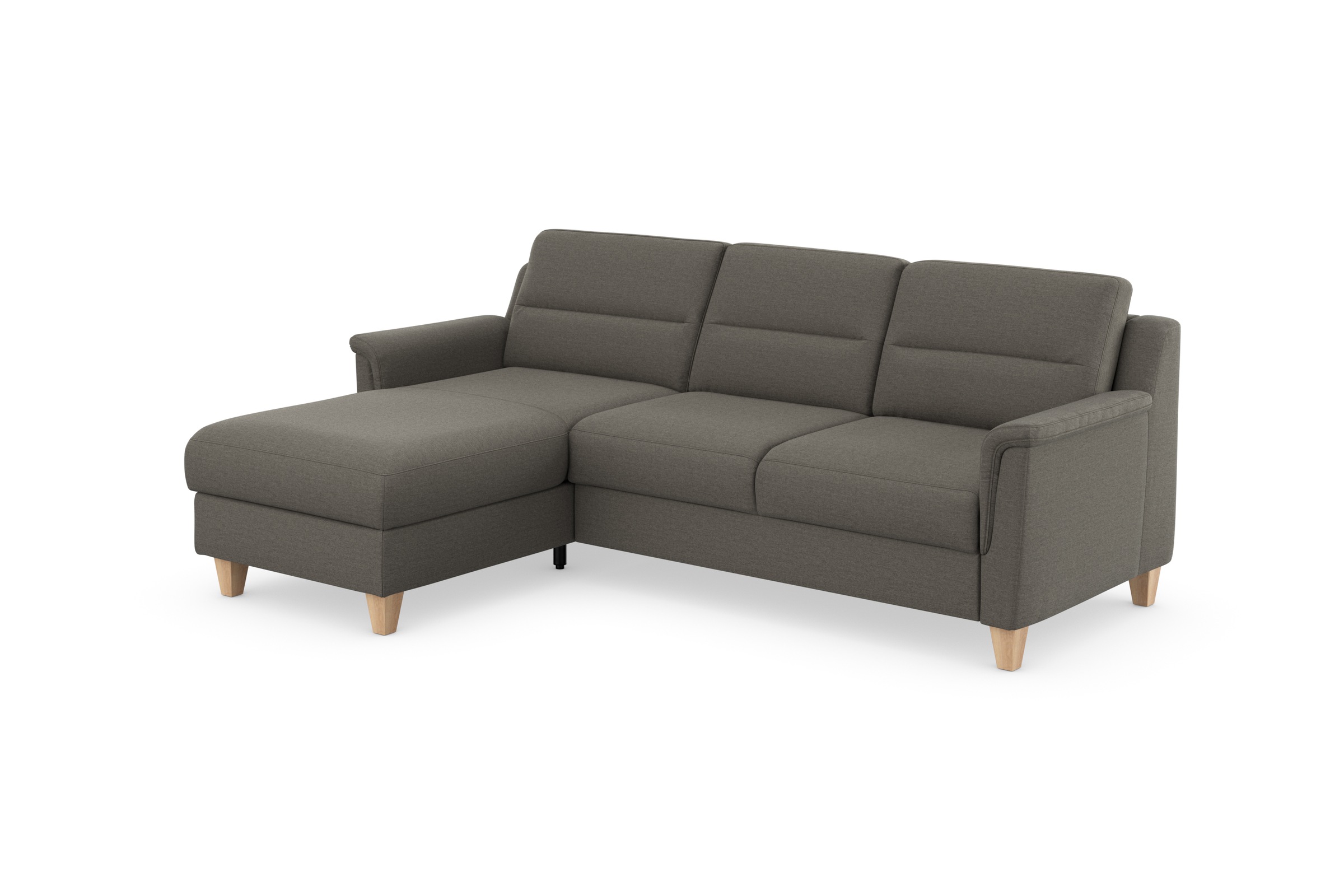 sit&more Canapé d'angle »Farö L-Form« comprend un ressort ensaché, option avec fonction lit et coffre de rangement
