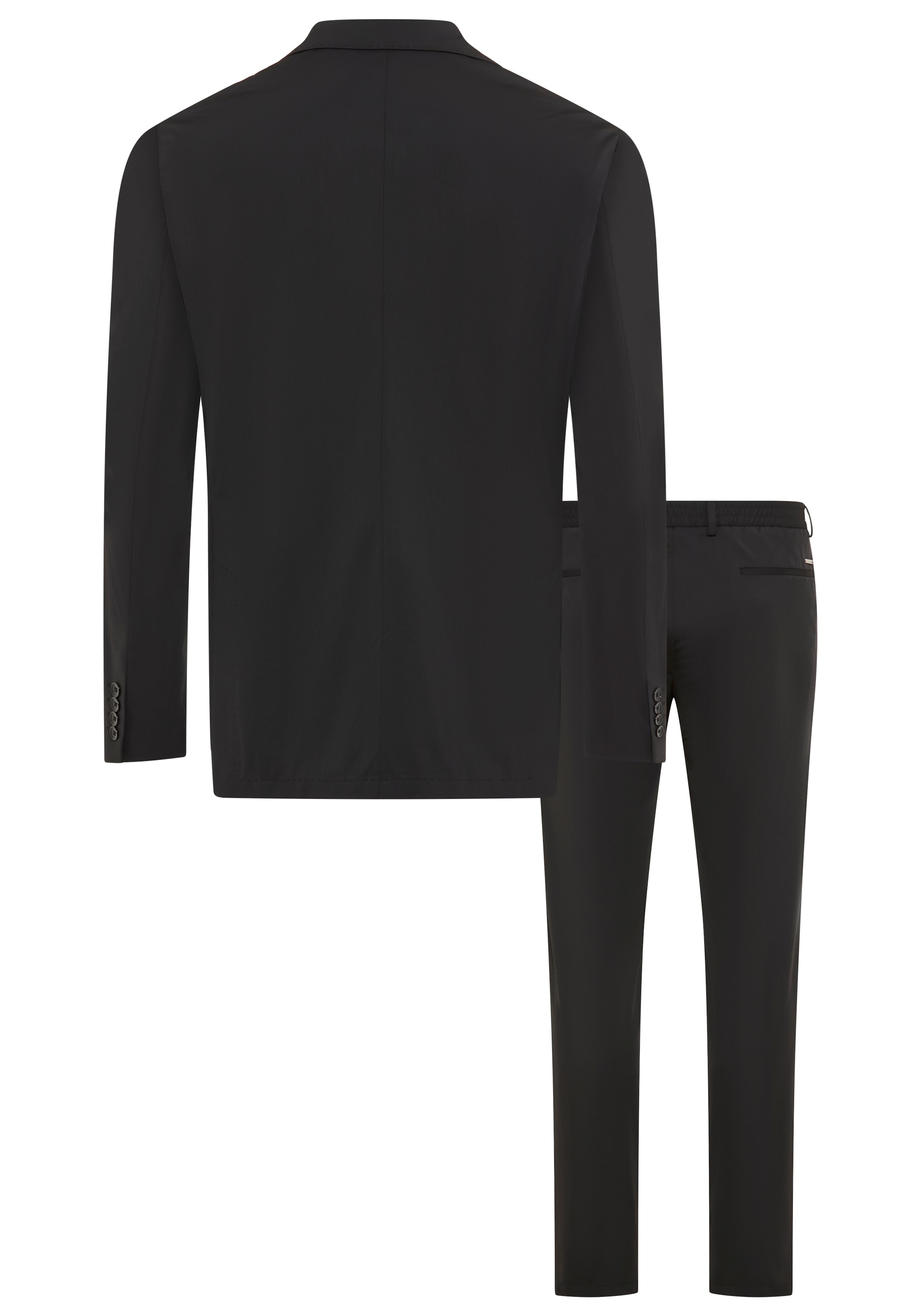 Bruno Banani Anzug »Packable Suit, Anzug« Sakko & Hose, 2 tlg. slim fit perfekt für Reisen! immer Top gestylt ohne Knitterfalten
