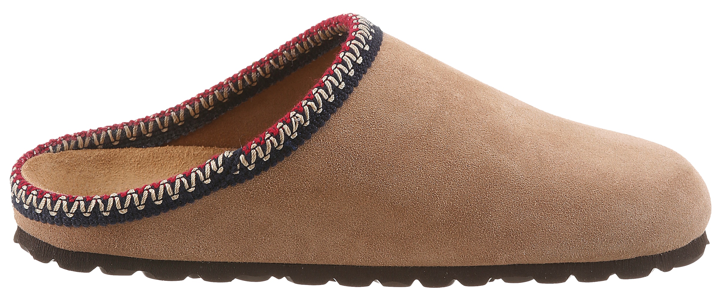 Aniston SHOES Clog  Schlupfschuh, Hausschuh mit farbenfroher Ziernaht - NEUE KOLLEKTION