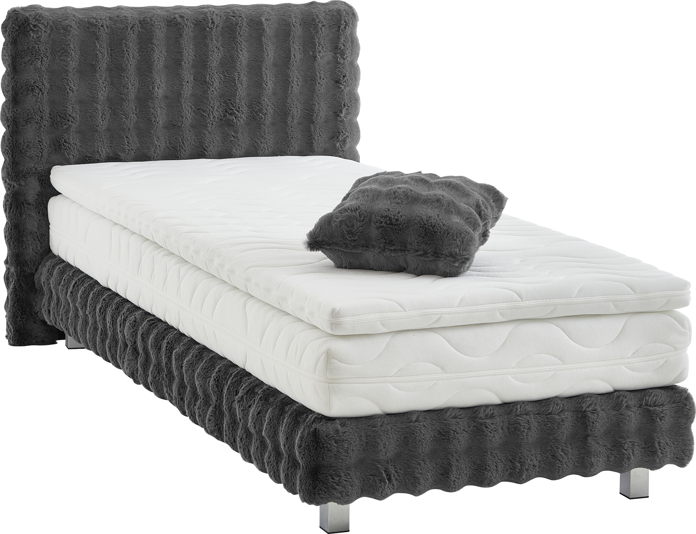 Westfalia Schlafkomfort Boxbett »Sendai« Fellimitat HIGHLIGHT, wahlweise Matratzen in H2,H3,H4