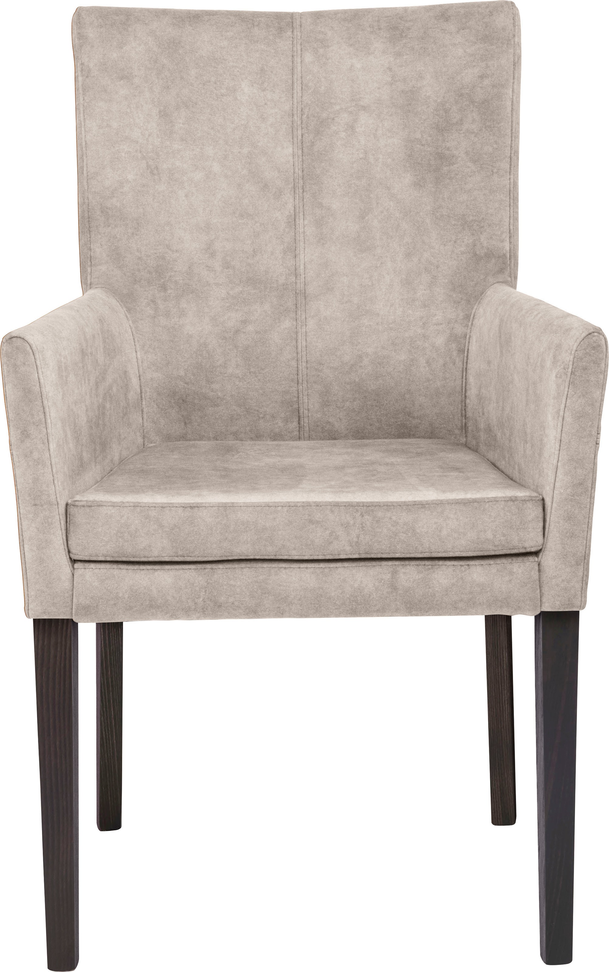 Home affaire Armlehnstuhl »Aspen« () Beine aus massiver Buche, wengefarben lackiert