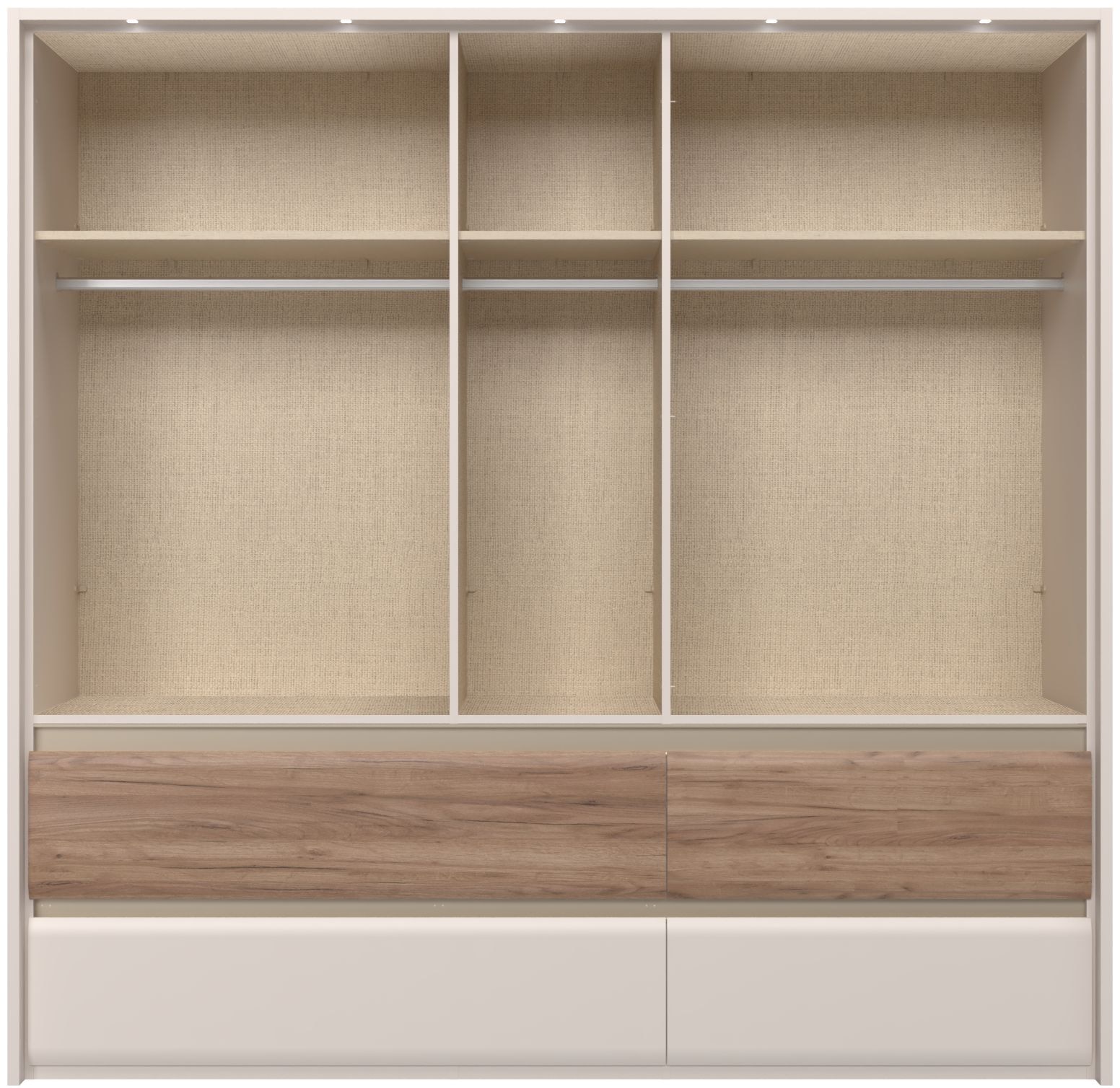 GOODproduct Kleiderschrank »Invictus« UV lackiert, mit LED Beleuchtung, Soft-Close Funktion