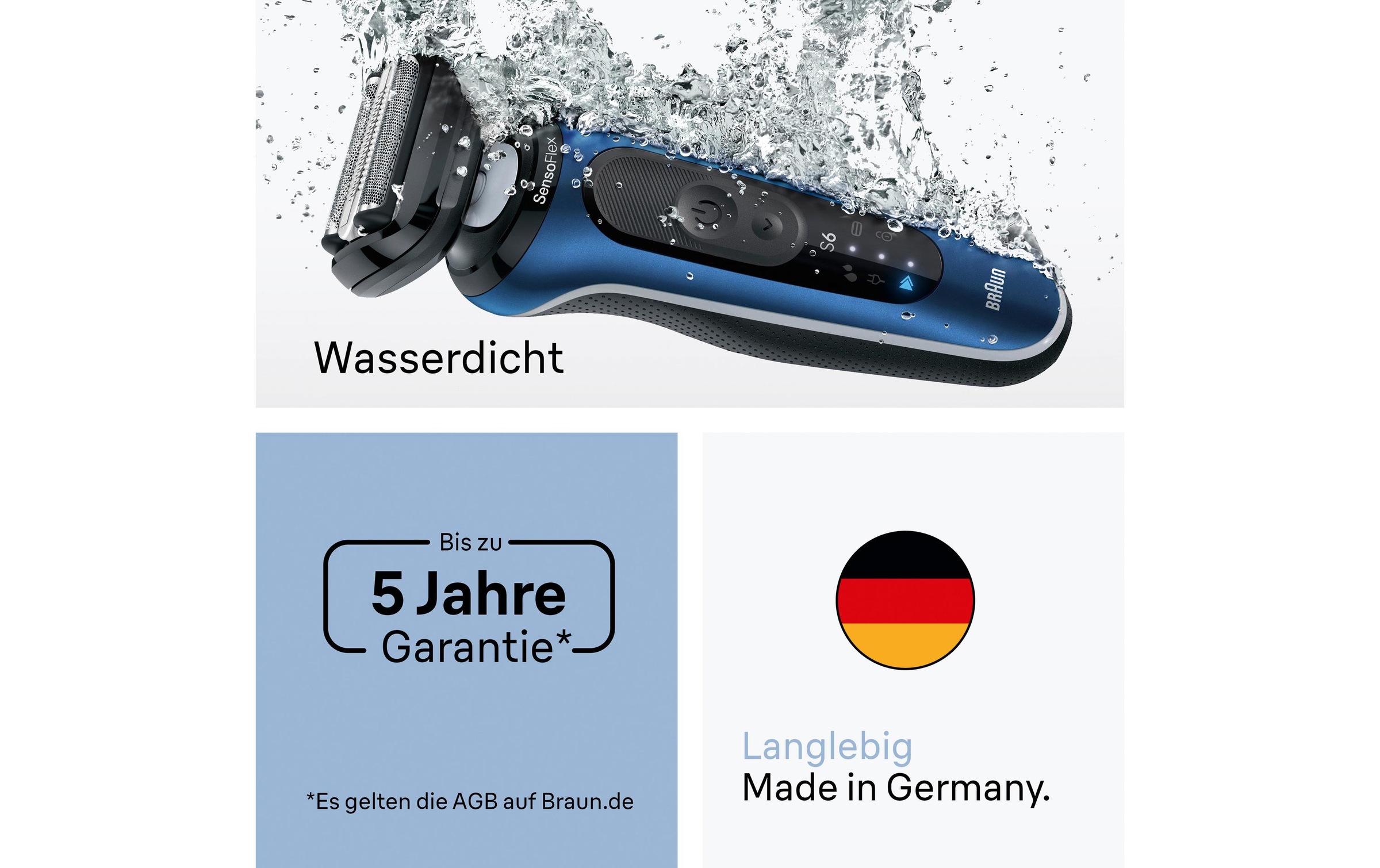 Braun Épilateur électrique pour le visage »Series 6 62-B1200s«