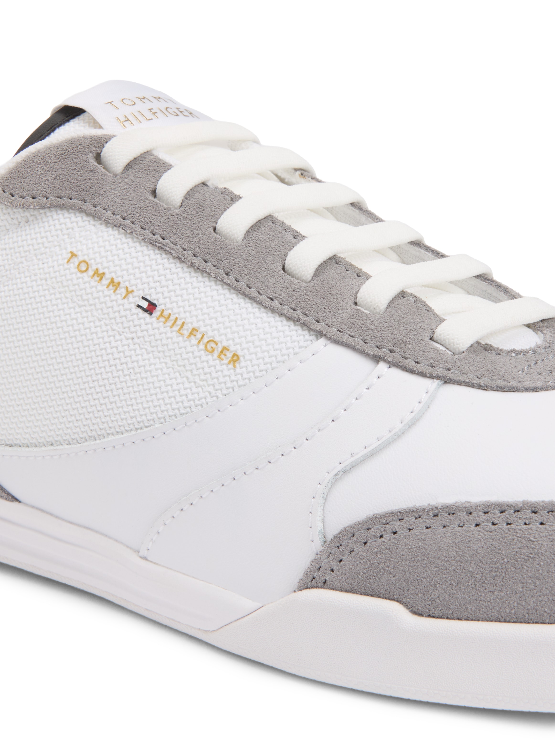 Tommy Hilfiger Baskets slip-on »LOPRO LTH MIX RWB«  Chaussure de loisir, chaussure basse, chaussure à enfiler avec empiècement contrasté au talon