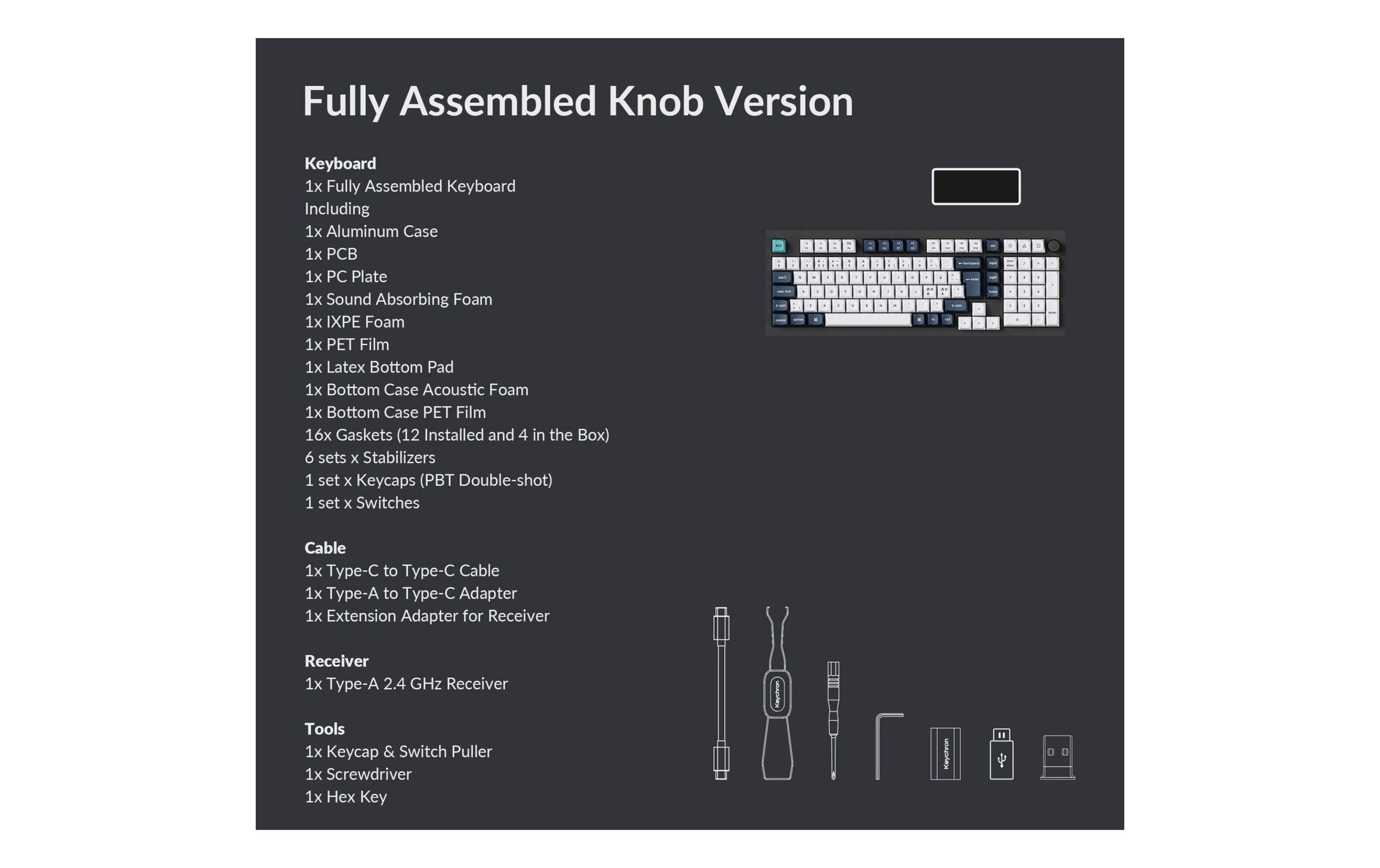   Clavier de jeu »Keychron Q5 Max Black QMK Red Switch« ()