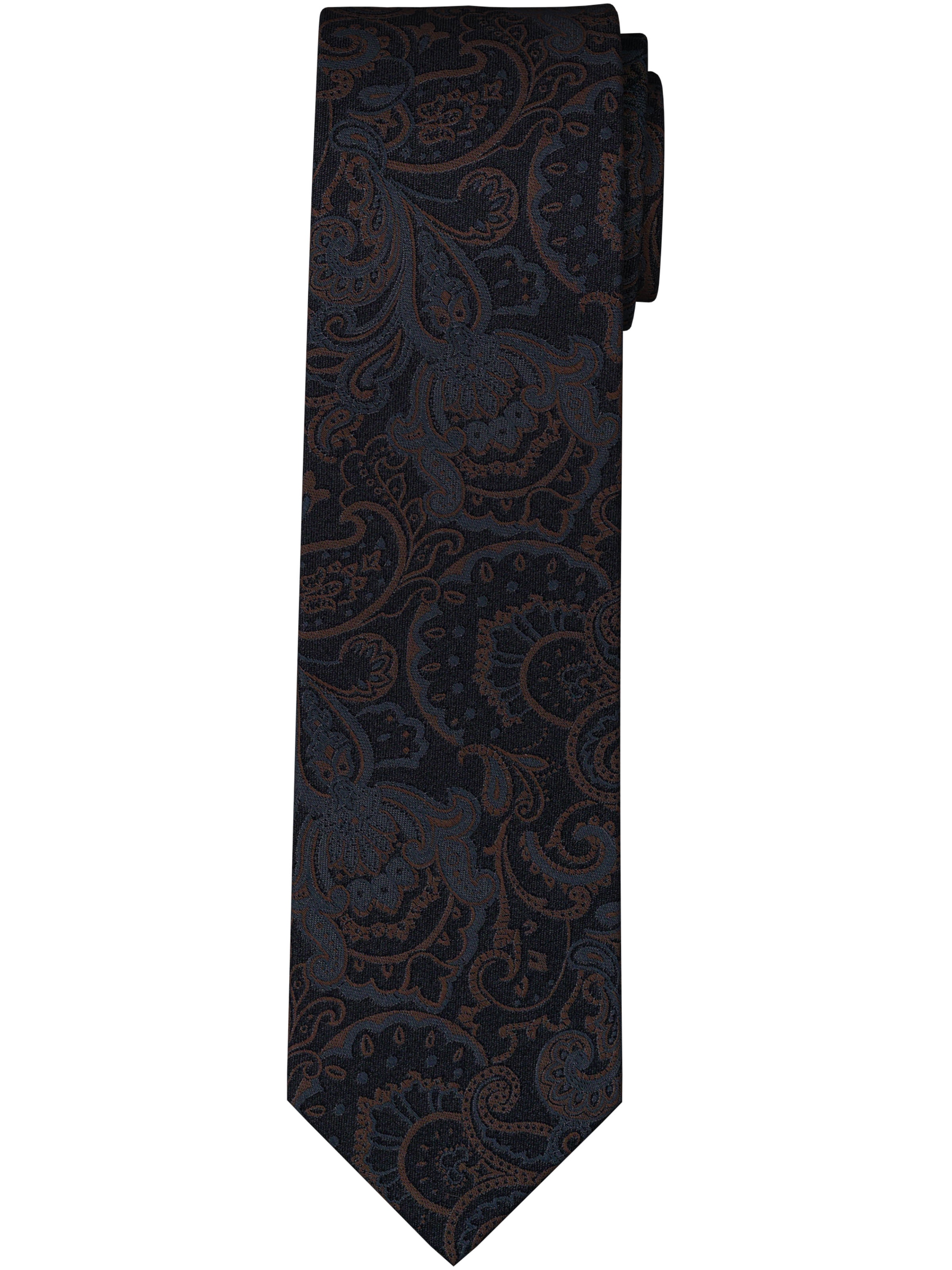 OLYMP Cravate reine Seide, modisches Muster, 6,5 cm