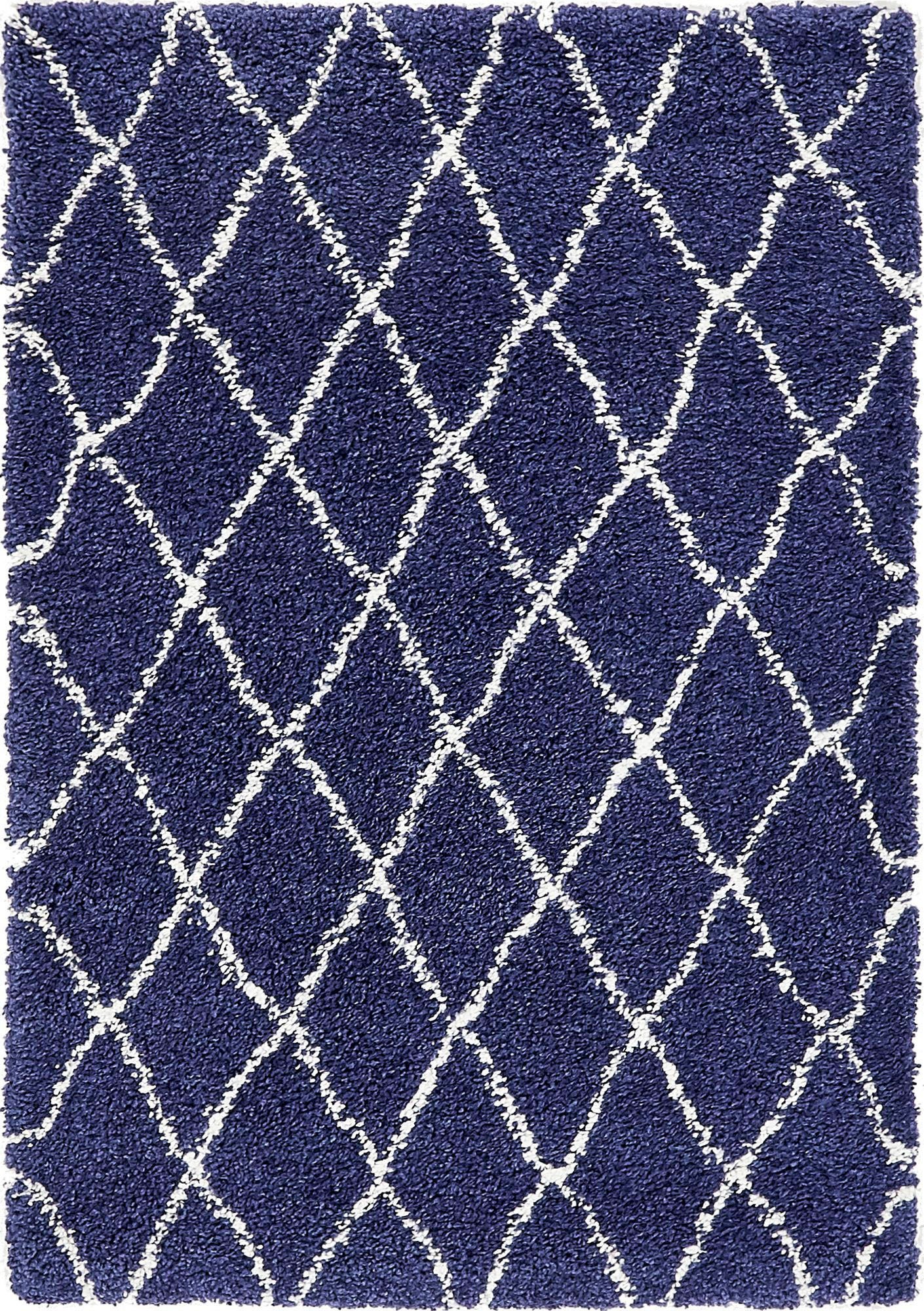 Myflair Möbel & Accessoires Hochflor-Teppich »Temara Shag, LAGERRÄUMUNG!« rechteckig 51 mm Höhe gewebt, Rauten Design, weich & kuschelig