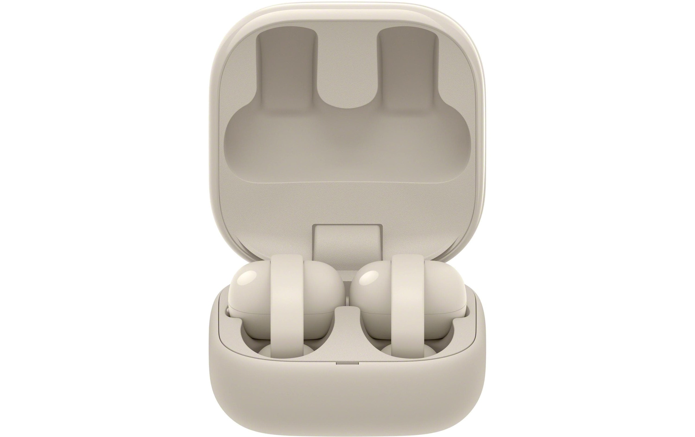 Sony Open-Ear-Kopfhörer »LinkBuds Clip WF-LC900« Bluetooth Rauschunterdrückung | True Wireless | integrierte Steuerung für Anrufe und Musik Open Ear Clip On Design, 10 Band EQ, KI Anruf, IPX4-Spritzwasserschutz