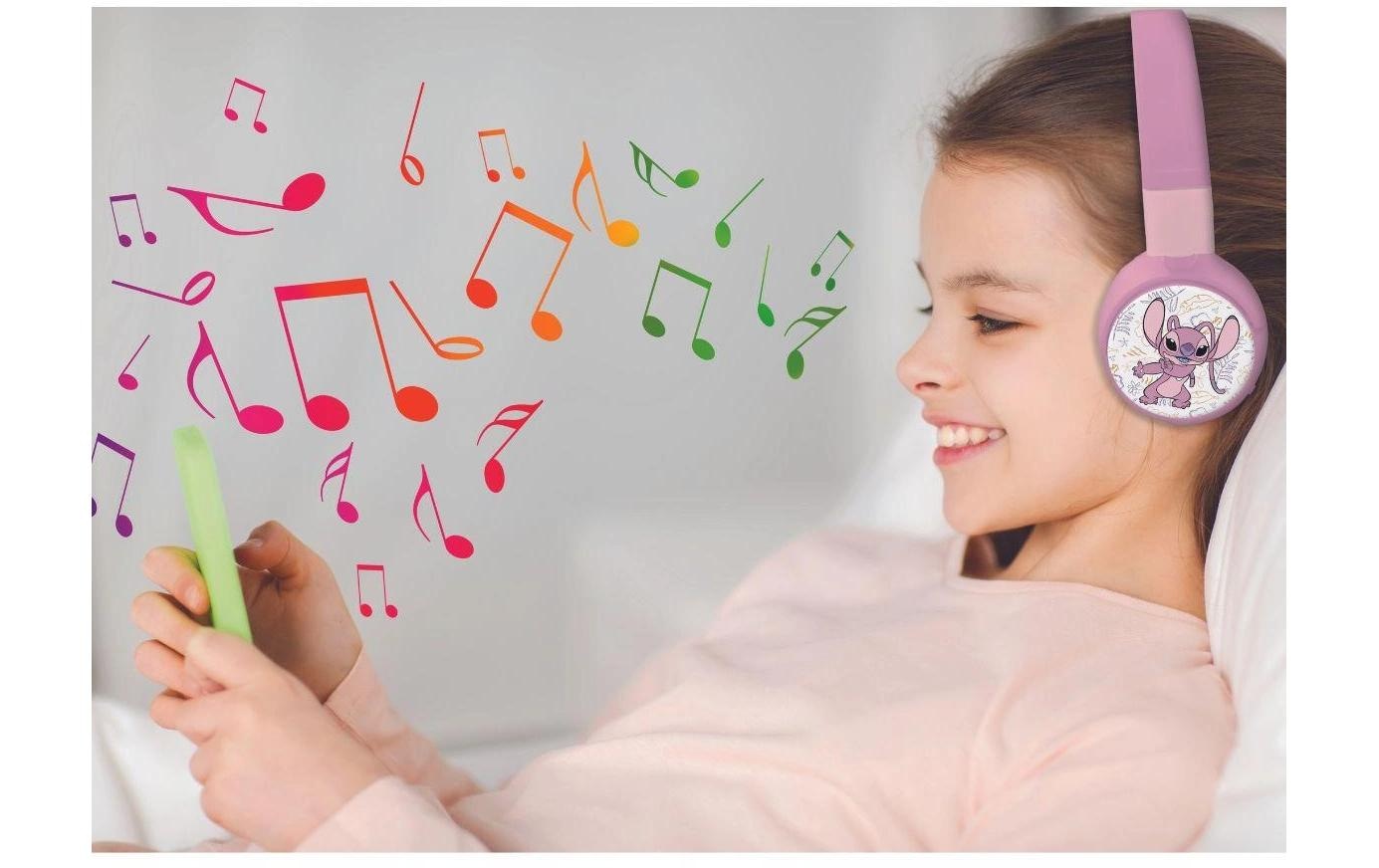 Lexibook® Casque supra-auriculaire »Disney Stitch Angel 2in1 Bluetooth-Kopfhörer«