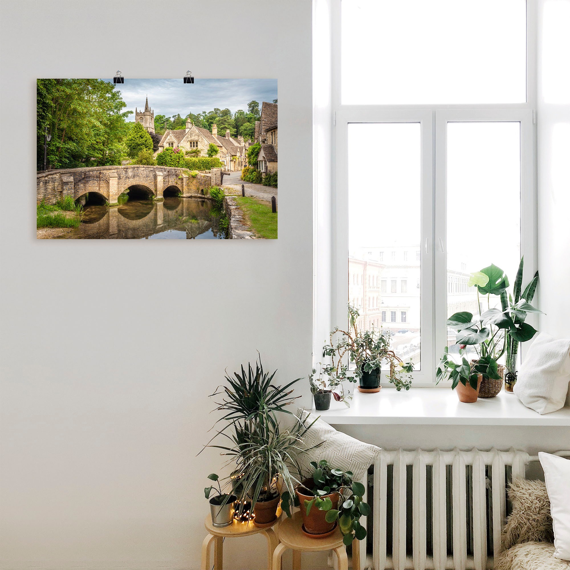 Artland Poster »Dorf Castle Combe, Wiltshire, England« Brücken 1 Stk. tlg. ohne Rahmen