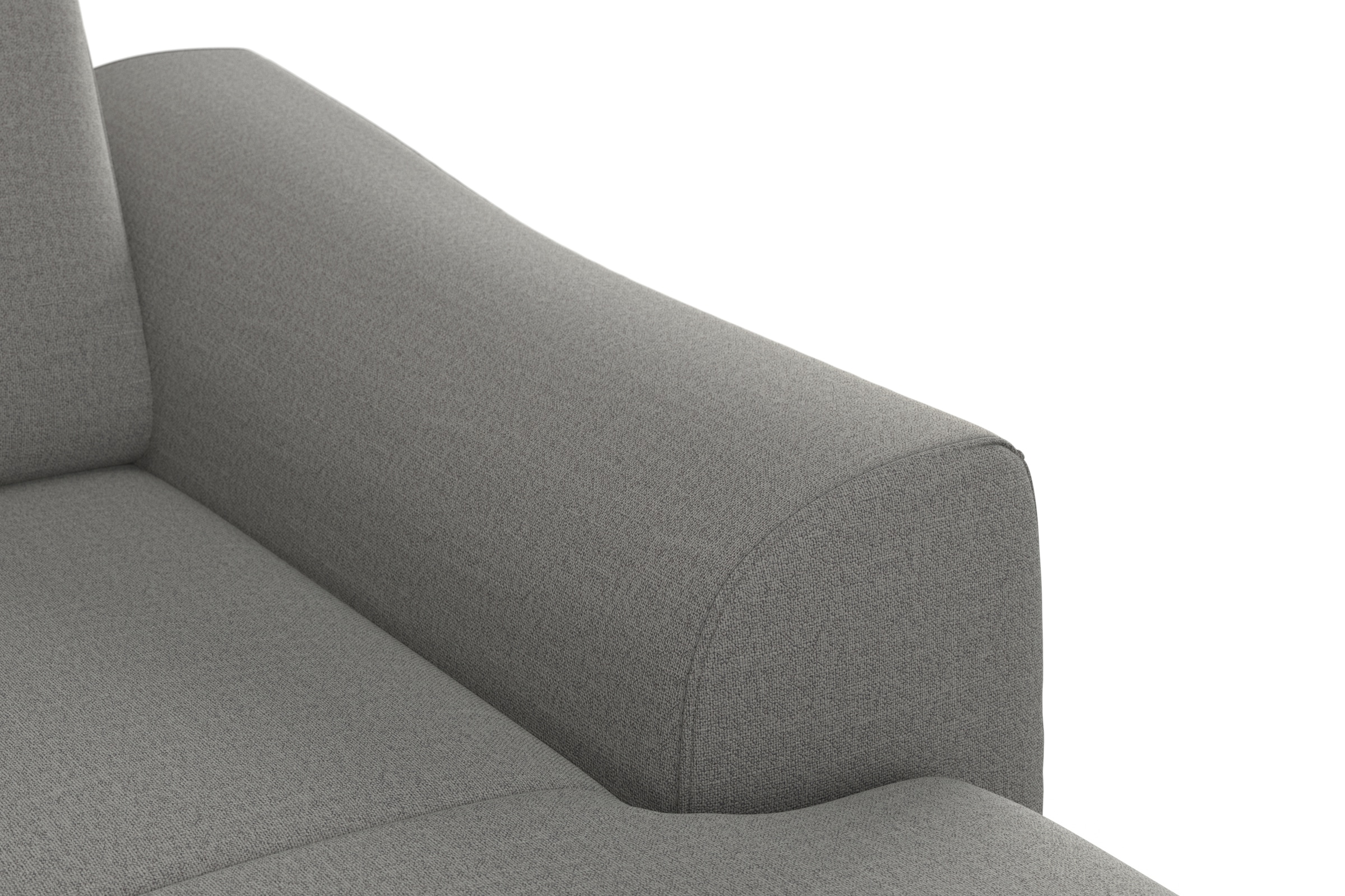 sit&more Ecksofa »Dundee L-Form« mit Federkern und Massivholzfüssen, wahlweise mit Kopfteilverstellung