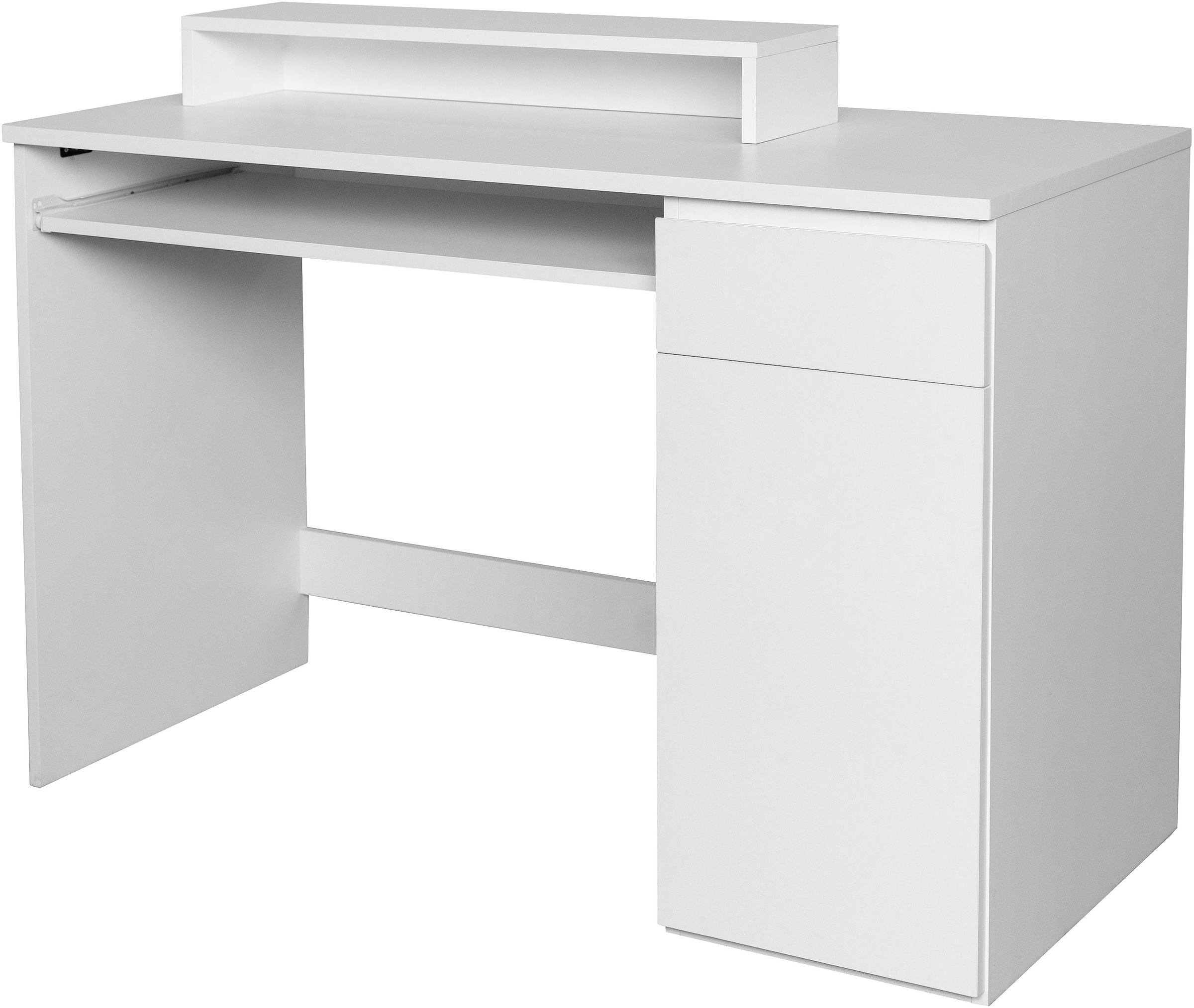 GOODproduct Schreibtisch »Jarvie« mit Tastaturauszug, mit Monitoraufsatz, mit Schublade