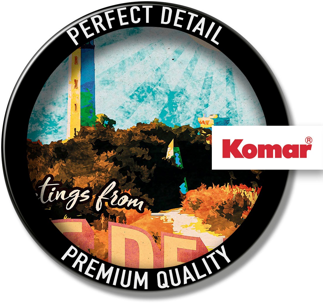 Komar Image »Vintage Travel Île de Ré« 1 cuis tlg. Wandbild zur Dekoration - ohne Rahmen