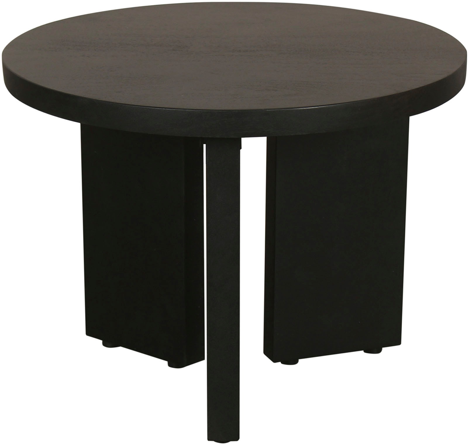 byLIVING Couchtisch »Round« 1 Stk. tlg. aus 2,5cm starkem Massivholz schwarz, einzeln oder im Set stellbar