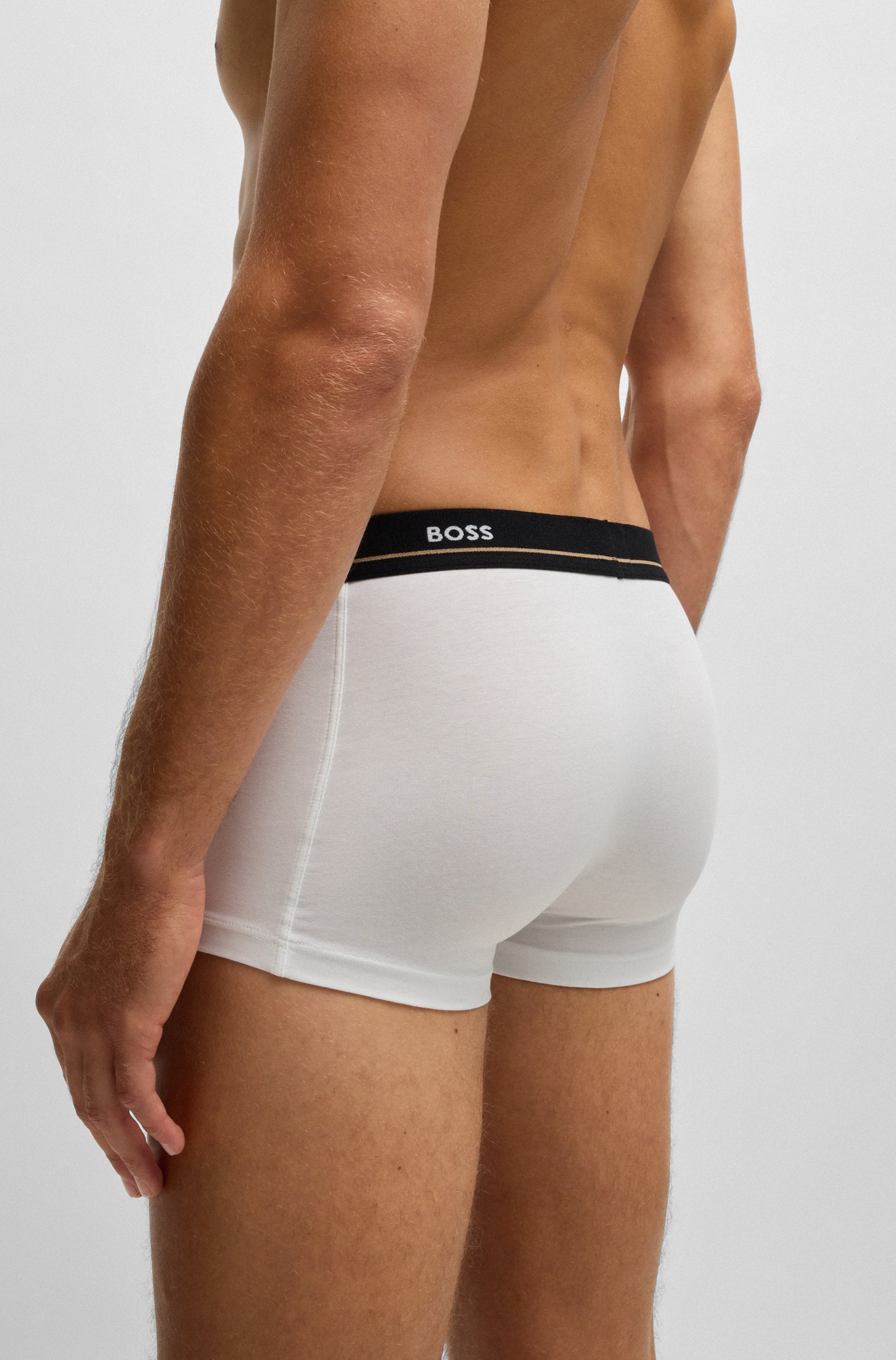 BOSS Tronc »Trunk 5P Essential« Packung, 5er Pack, 5 cuis mit modischem, teilweise kontrastfarbenen BOSS Logo-Elastikbund