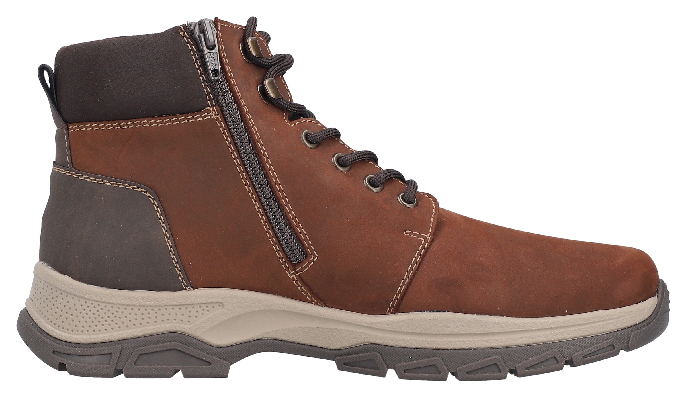 Rieker  Schnürboots, Stiefelette, Outdoorboots mit Innenreissverschluss
