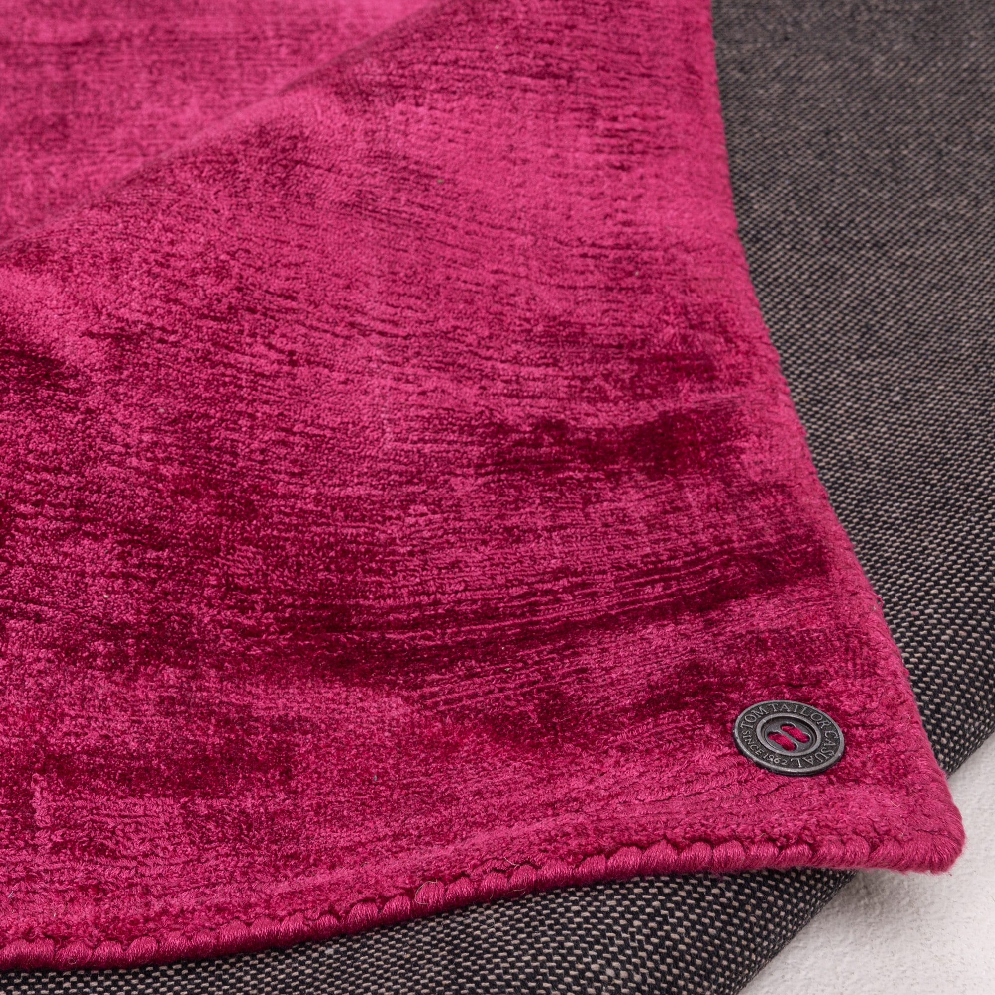 TOM TAILOR HOME Tapis »Shine uni« Rectangulaire 8 mm Höhe Handweb Teppich, 100% Viskose, handgewebt, mit elegantem Schimmer